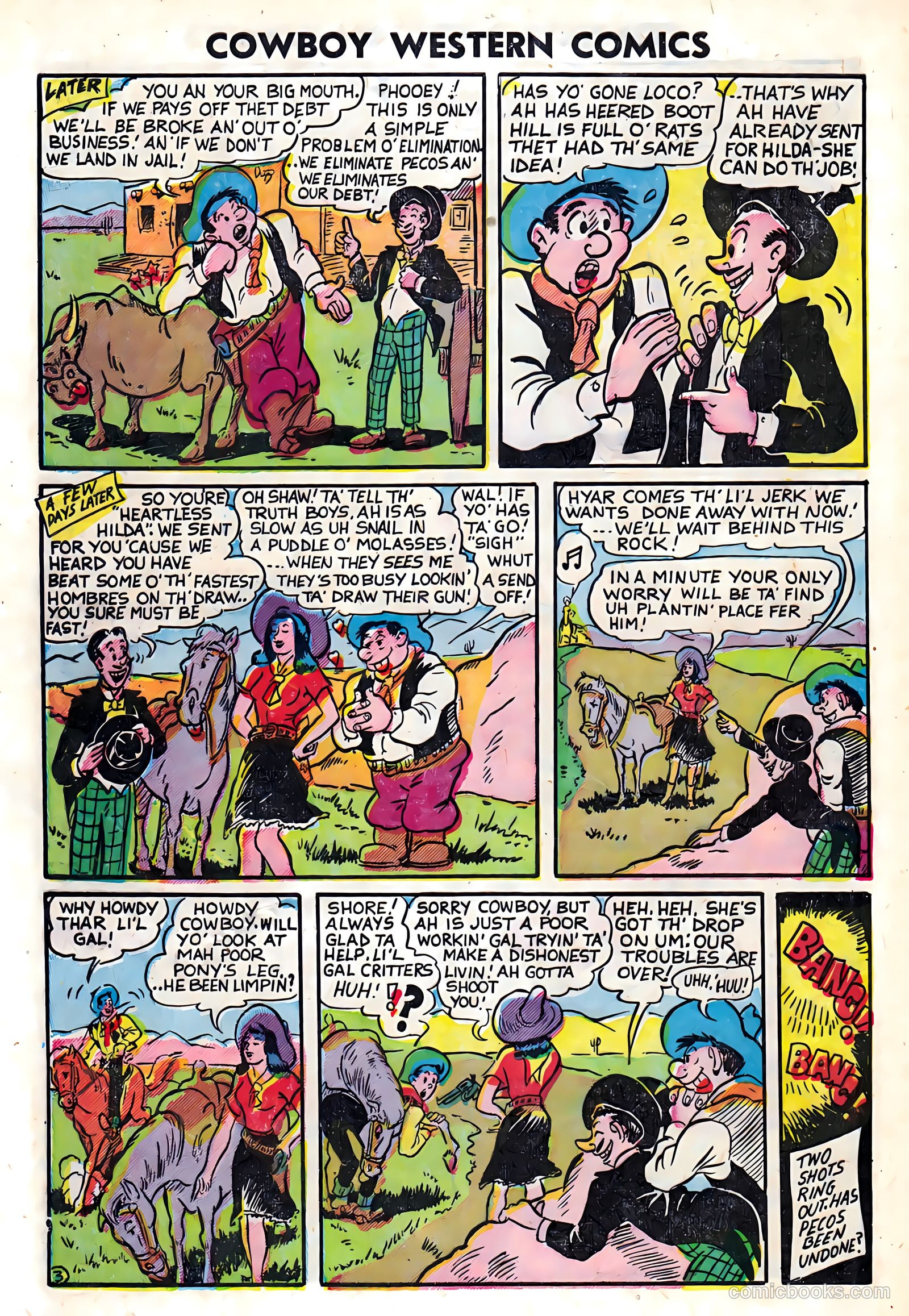 Cowboy Western Comics #37 (1952) — page 32 of 36