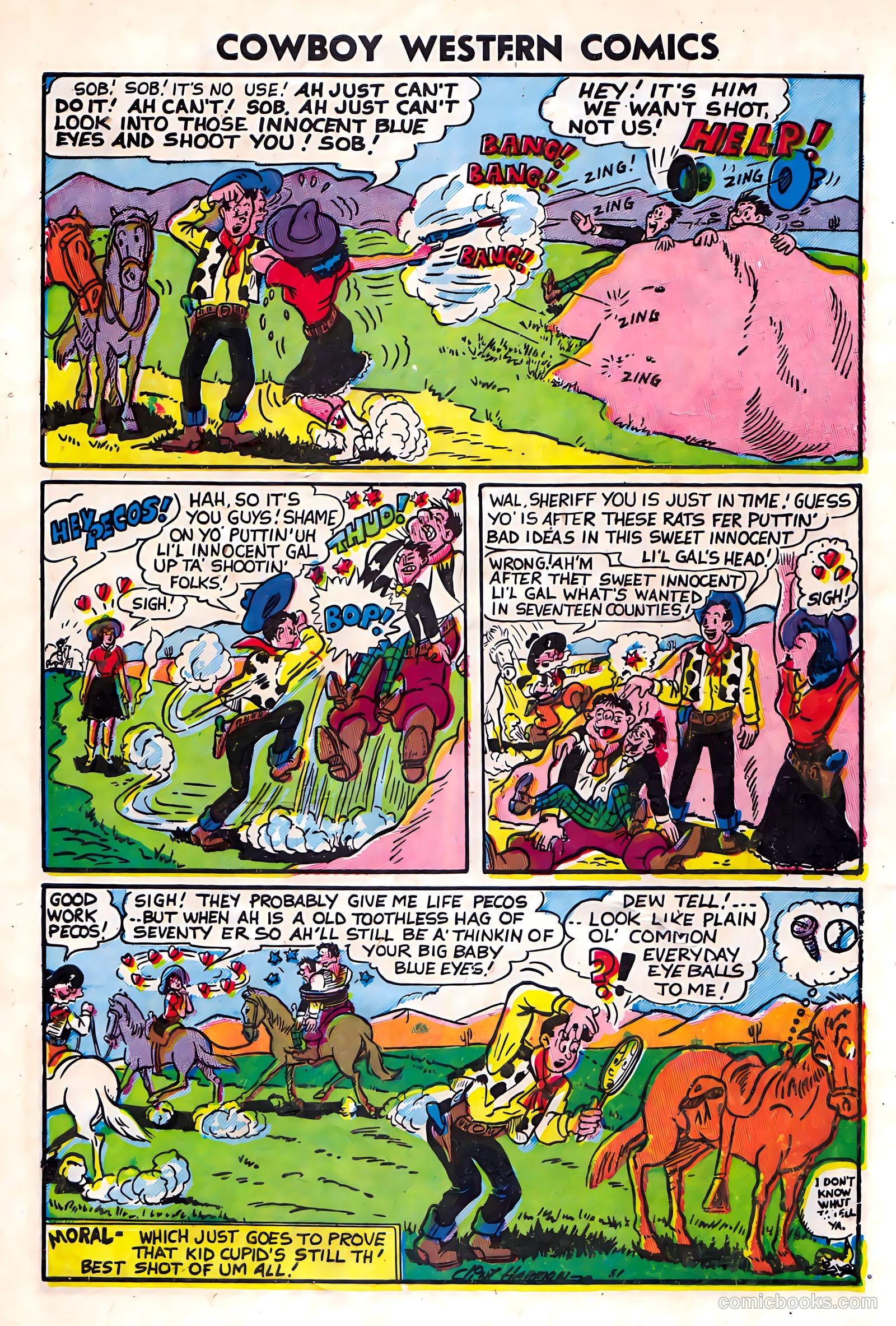 Cowboy Western Comics #37 (1952) — page 33 of 36