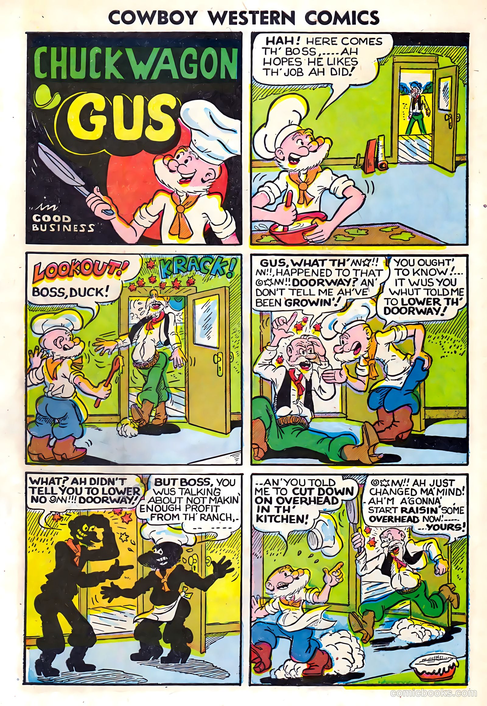 Cowboy Western Comics #37 (1952) — page 34 of 36