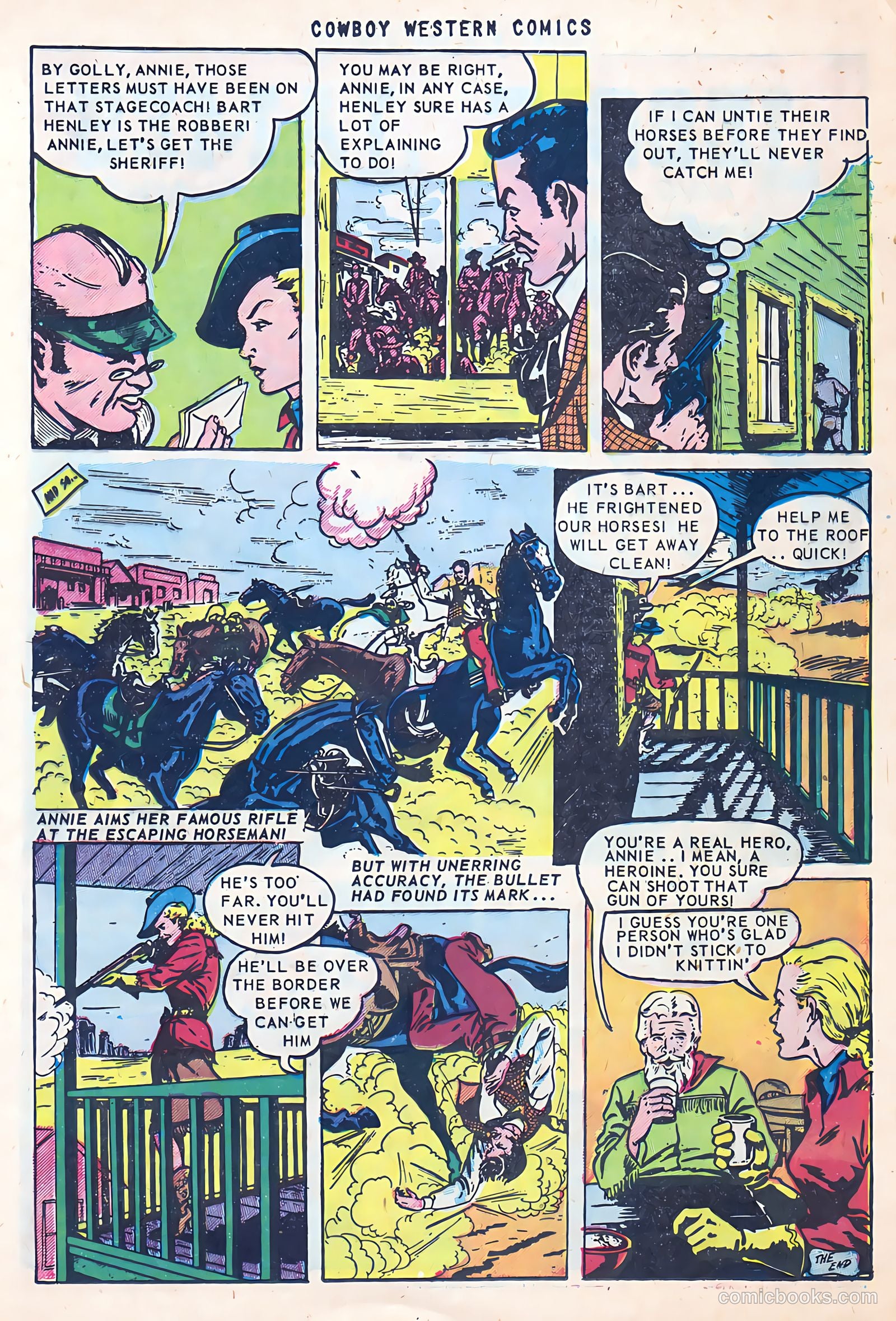 Cowboy Western Comics #38 (1952) — page 13 of 36