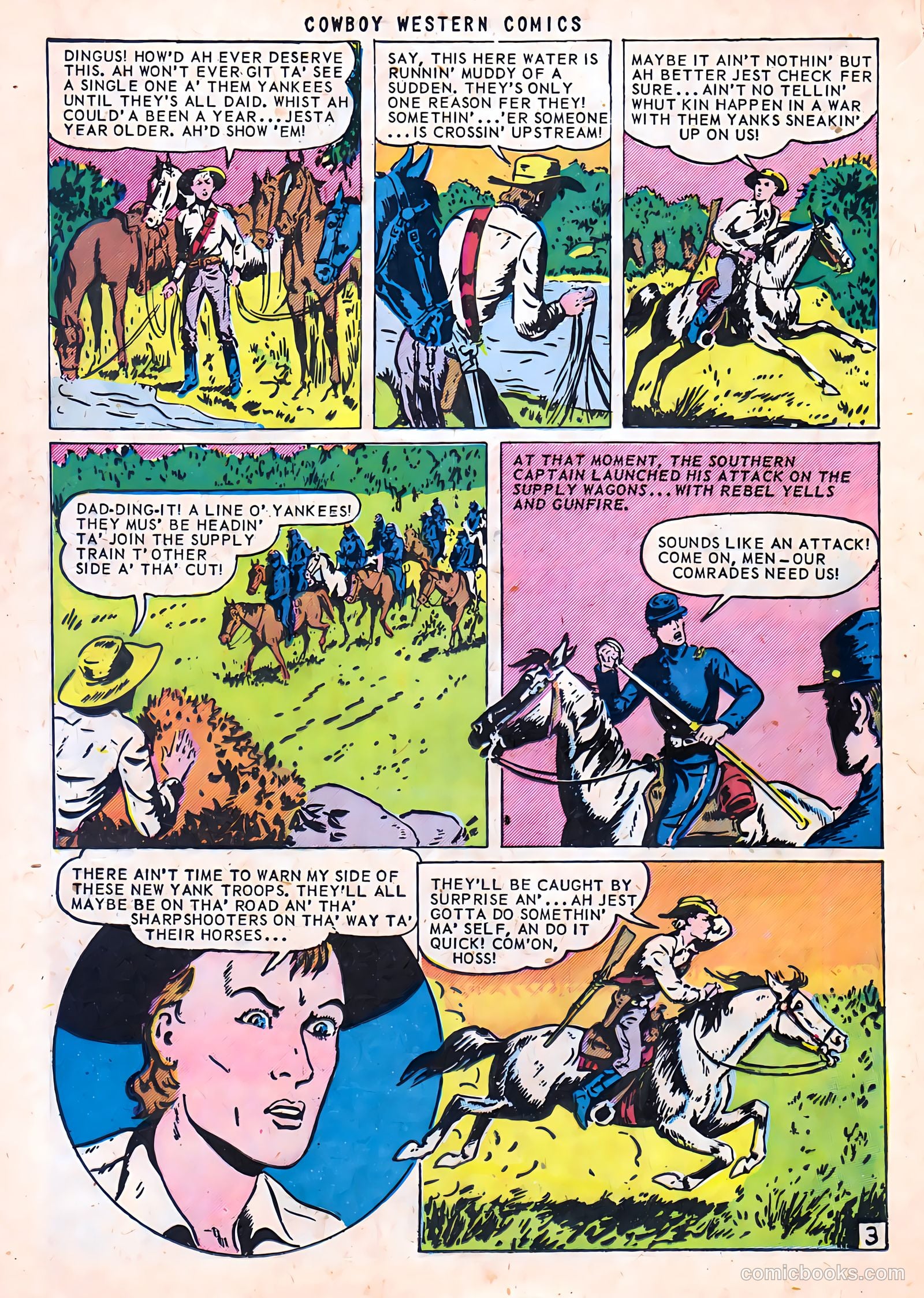 Cowboy Western Comics #38 (1952) — page 16 of 36