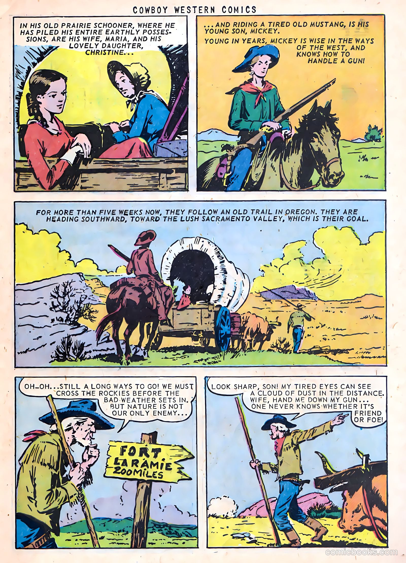 Cowboy Western Comics #38 (1952) — page 21 of 36