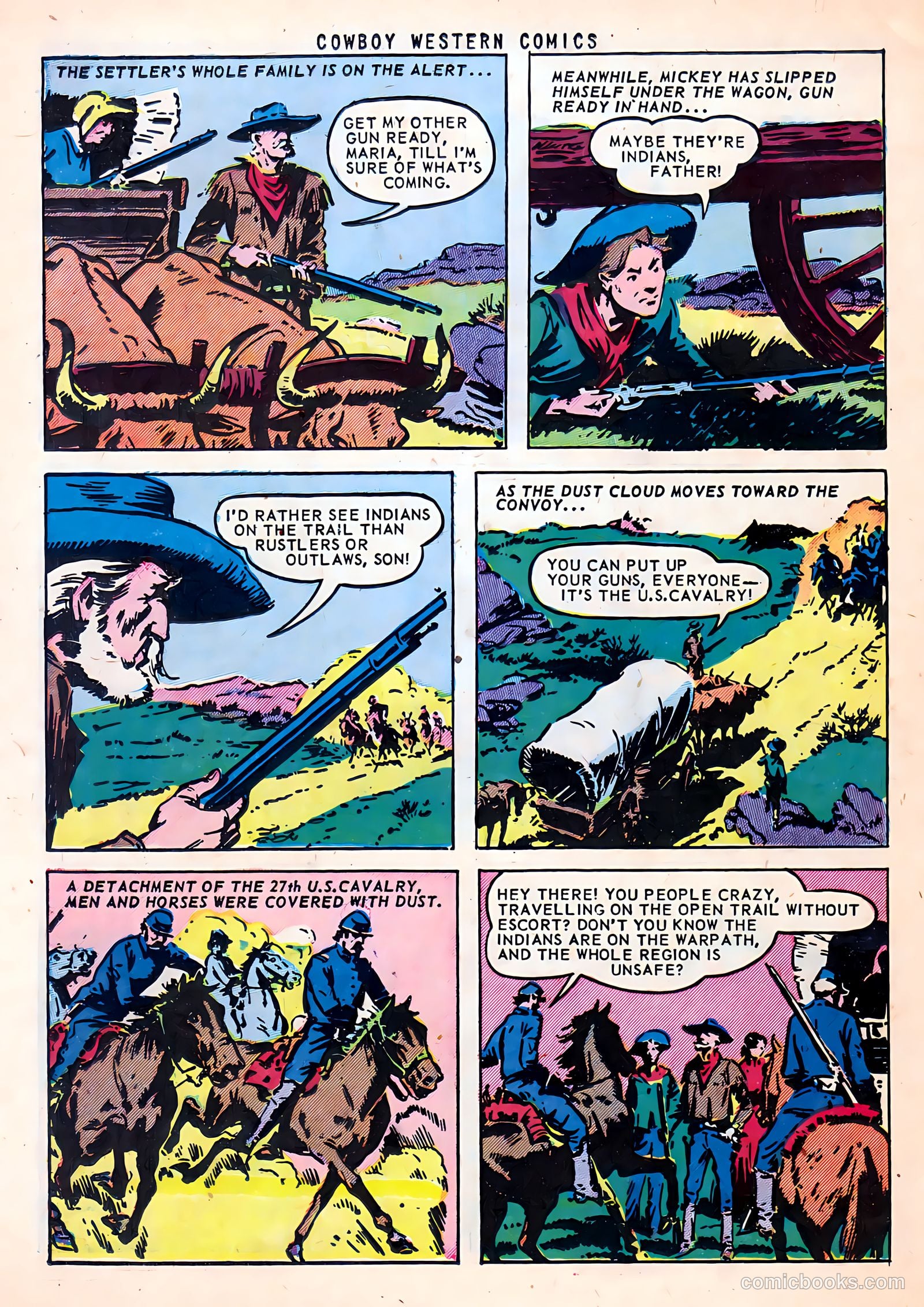 Cowboy Western Comics #38 (1952) — page 22 of 36