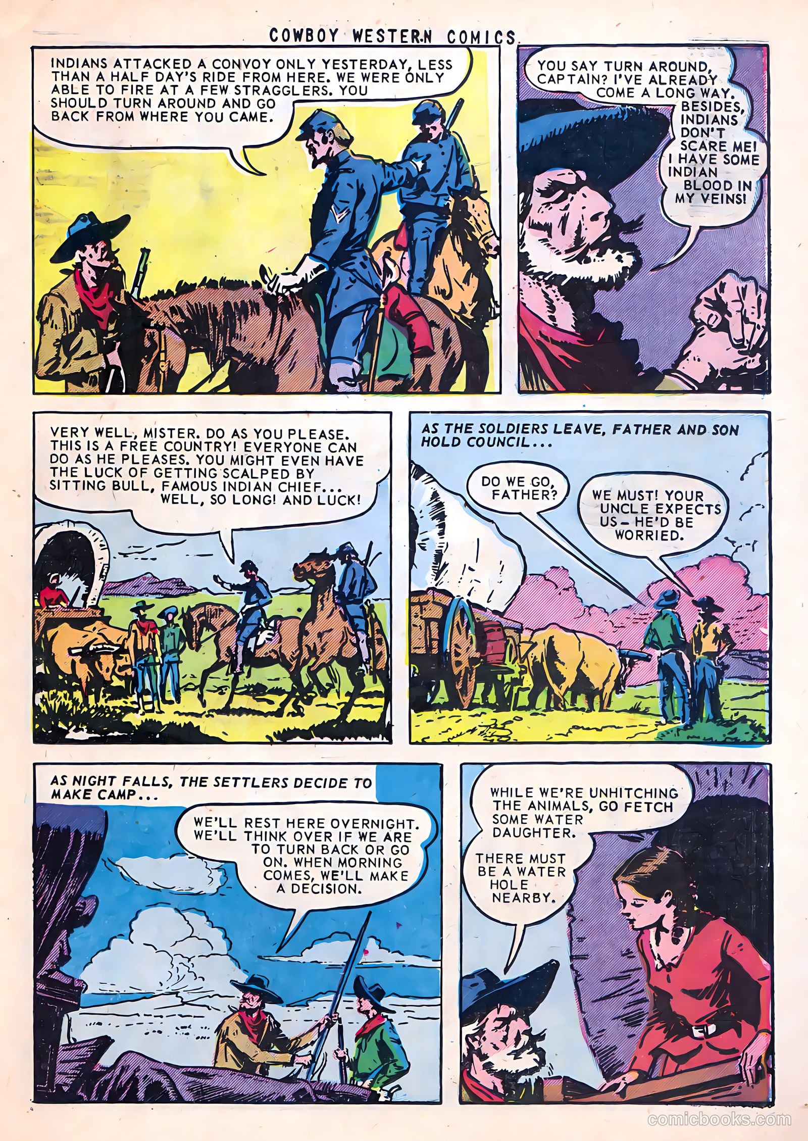 Cowboy Western Comics #38 (1952) — page 23 of 36