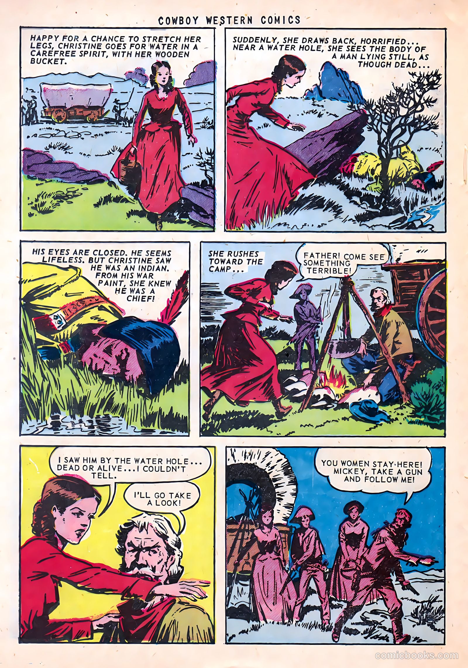 Cowboy Western Comics #38 (1952) — page 24 of 36