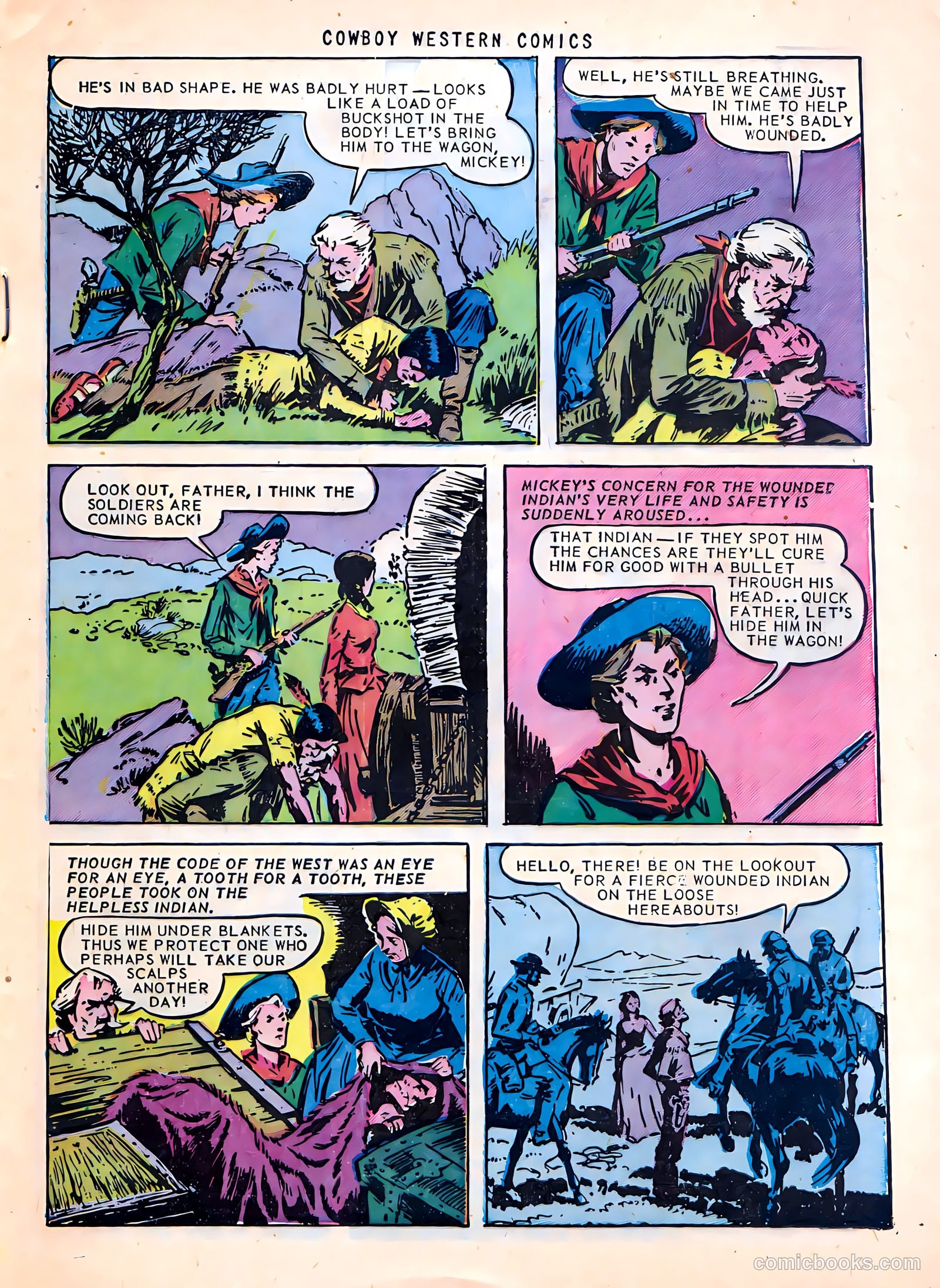 Cowboy Western Comics #38 (1952) — page 25 of 36