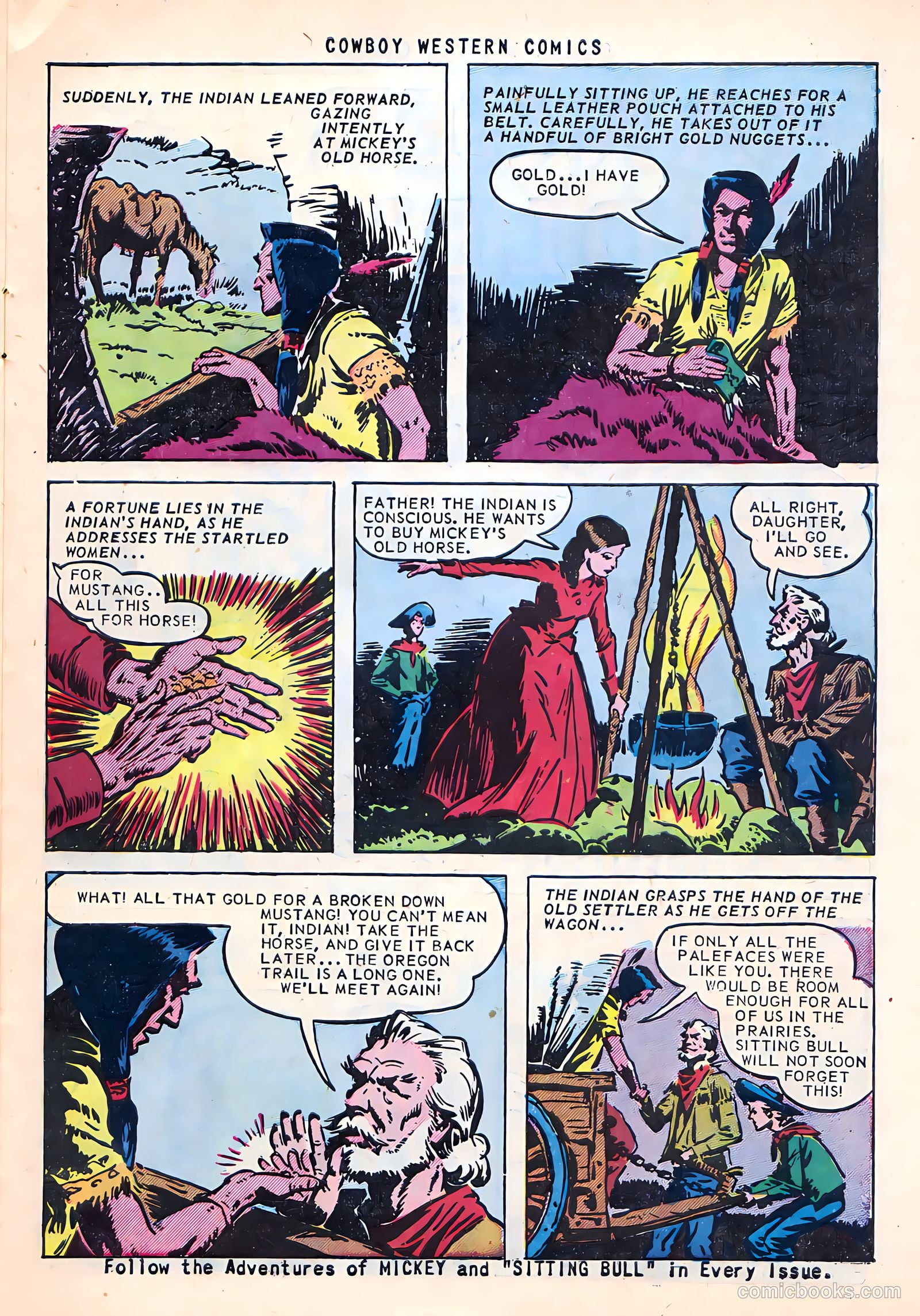 Cowboy Western Comics #38 (1952) — page 27 of 36