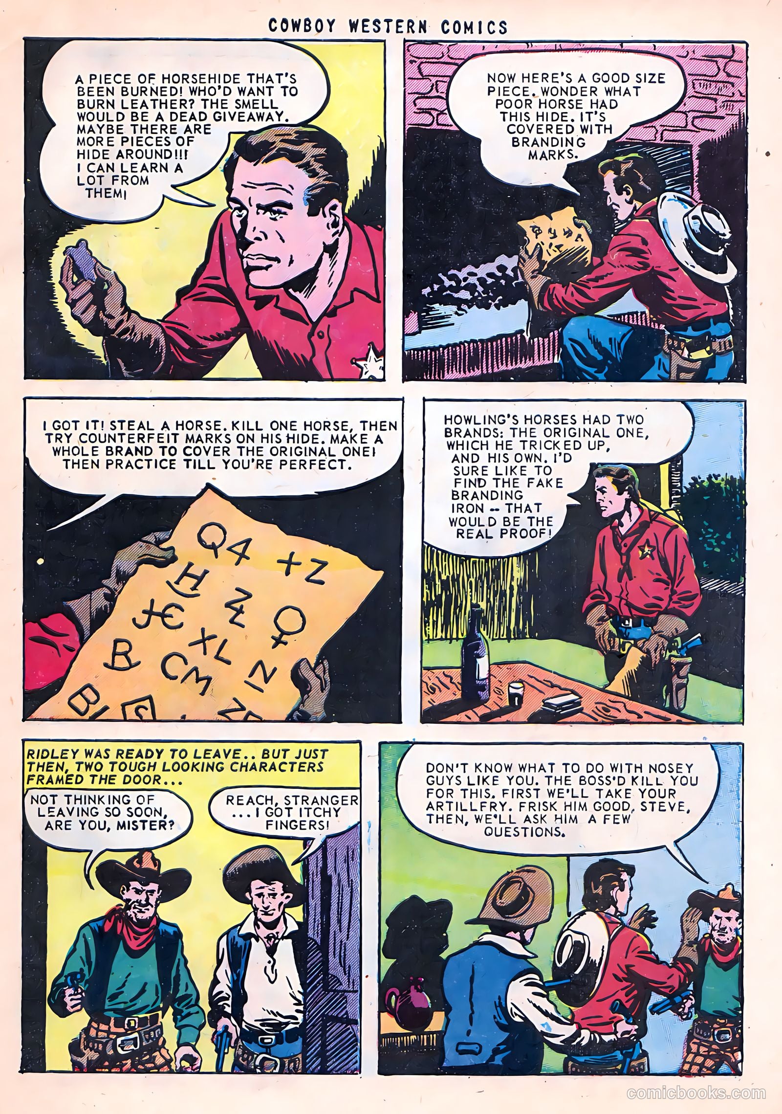 Cowboy Western Comics #38 (1952) — page 31 of 36