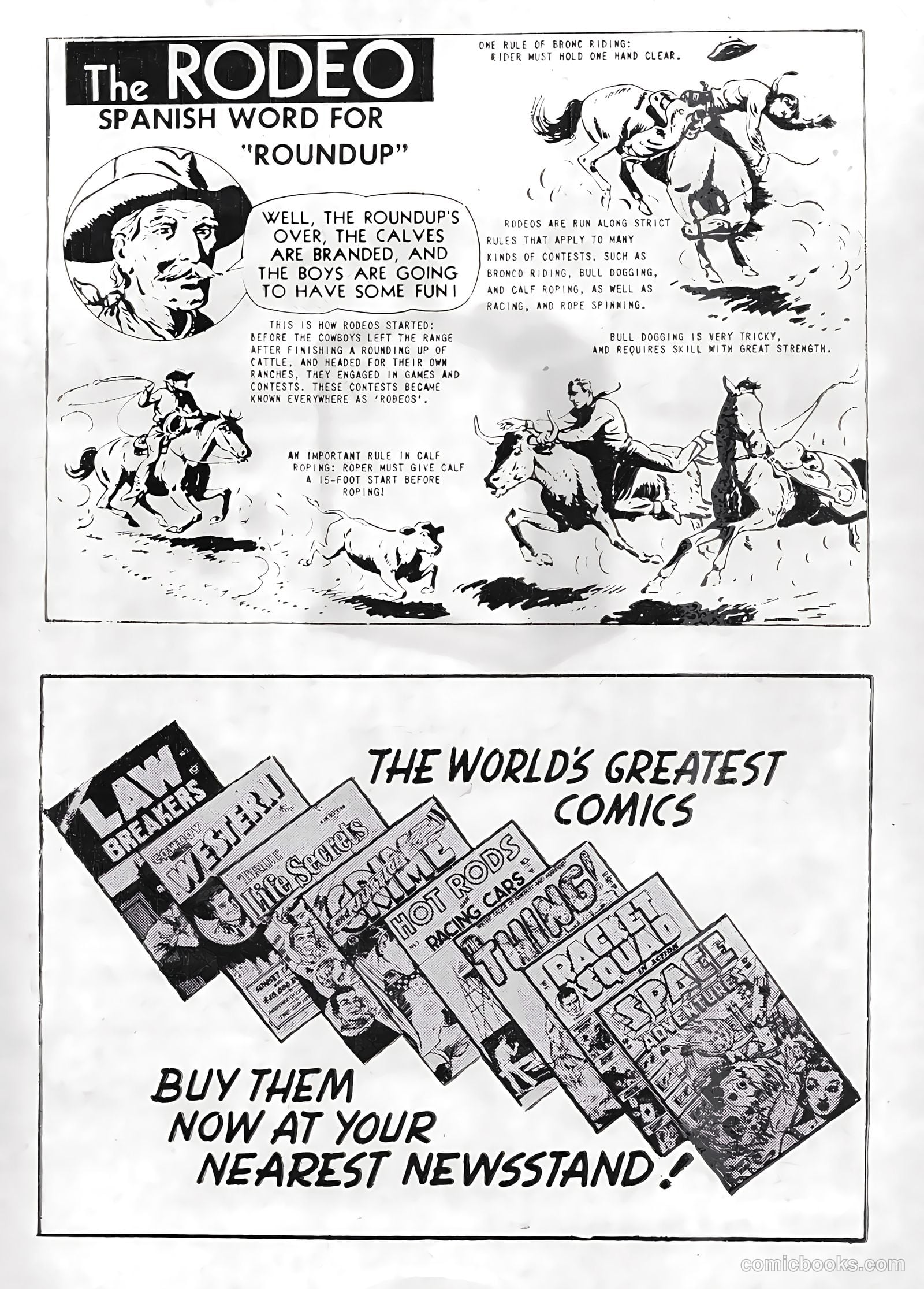 Cowboy Western Comics #38 (1952) — page 35 of 36