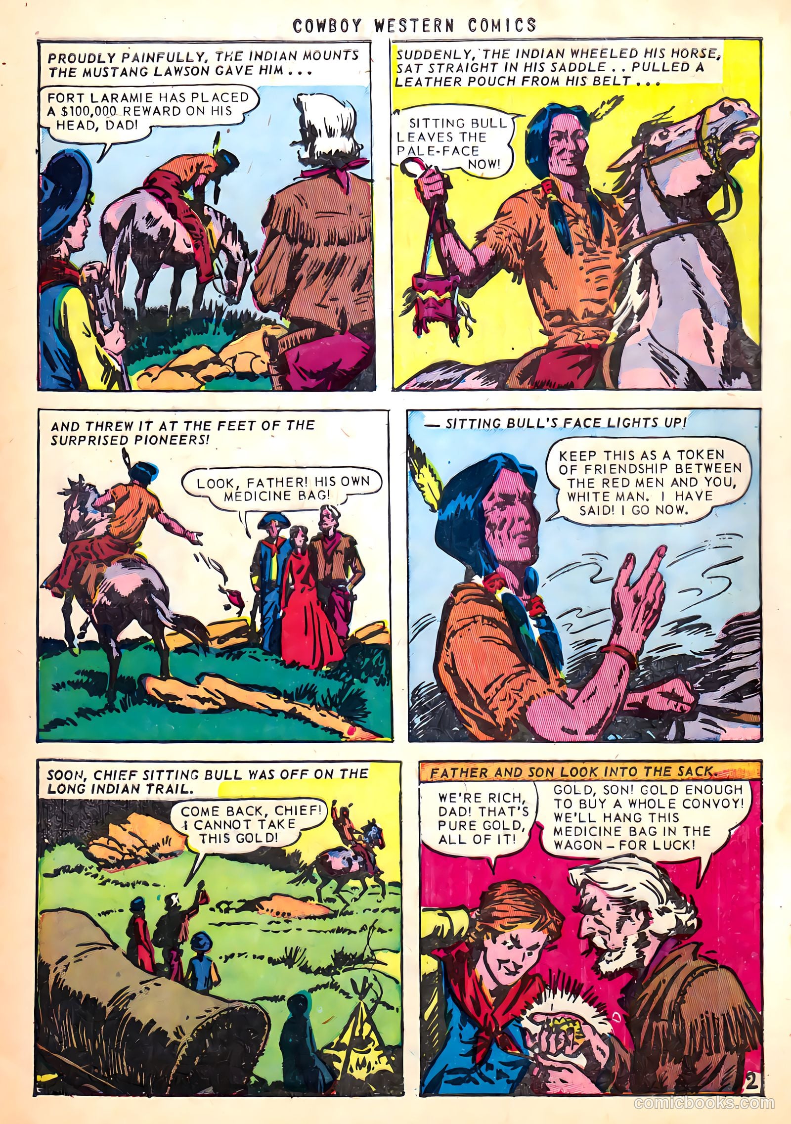 Cowboy Western Comics #39 (1952) — page 4 of 36