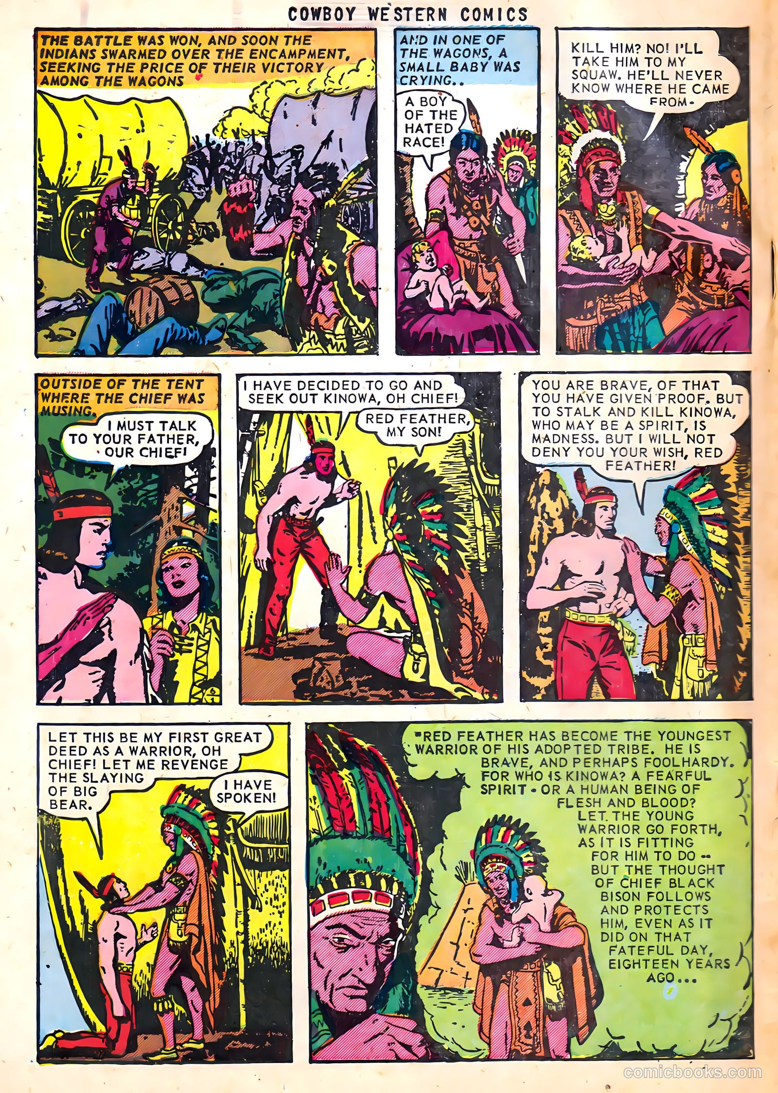 Cowboy Western Comics #39 (1952) — page 34 of 36