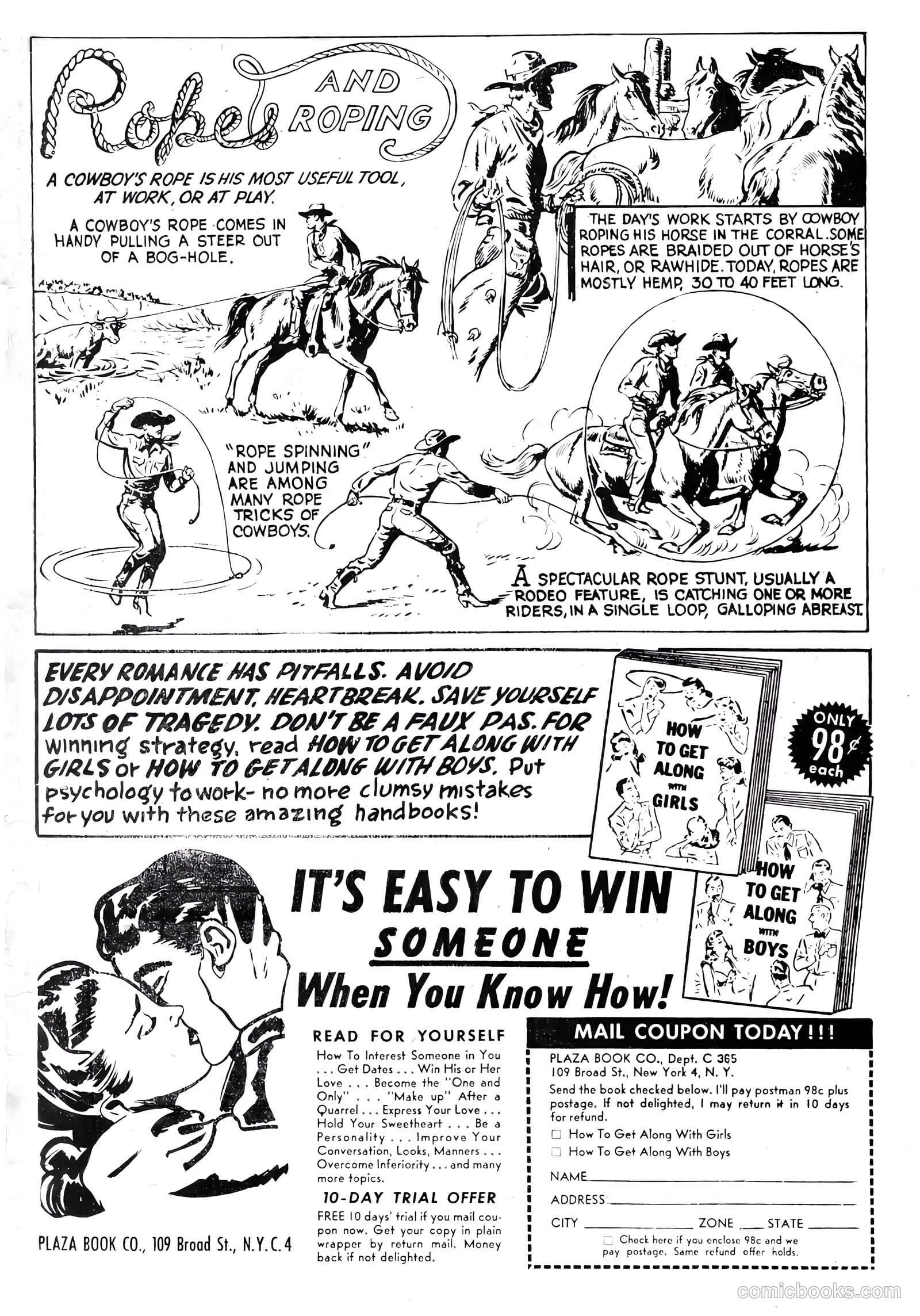 Cowboy Western Comics #39 (1952) — page 35 of 36
