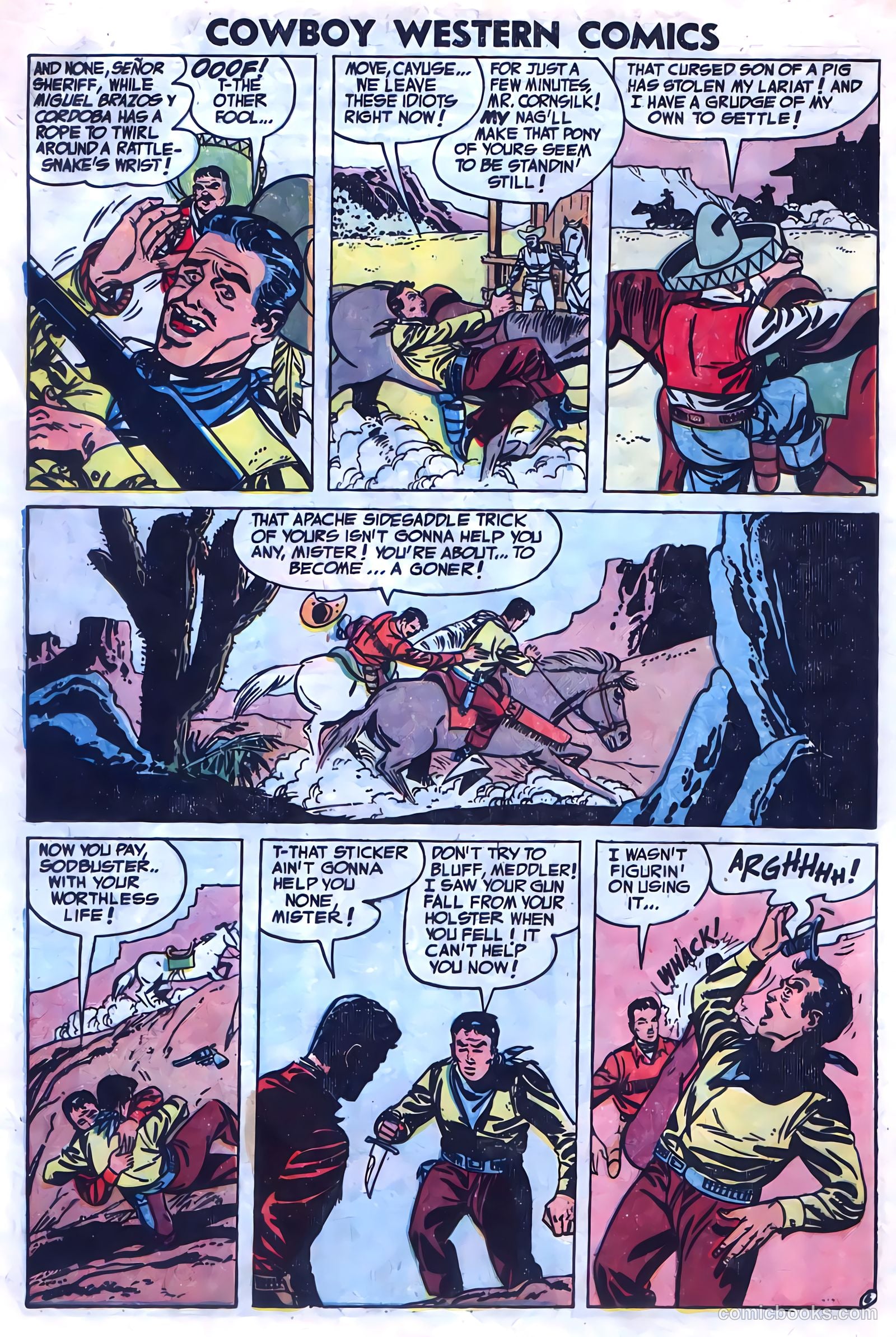 Cowboy Western Comics #46 (1953) — page 16 of 36