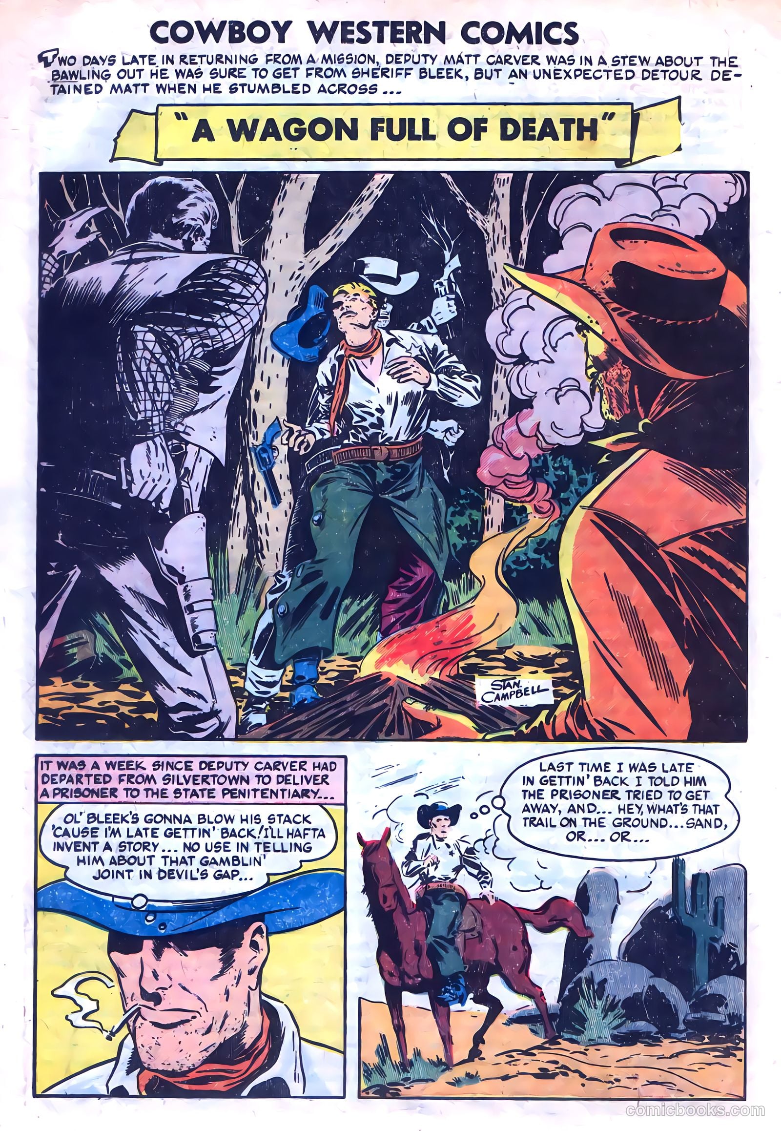 Cowboy Western Comics #46 (1953) — page 20 of 36