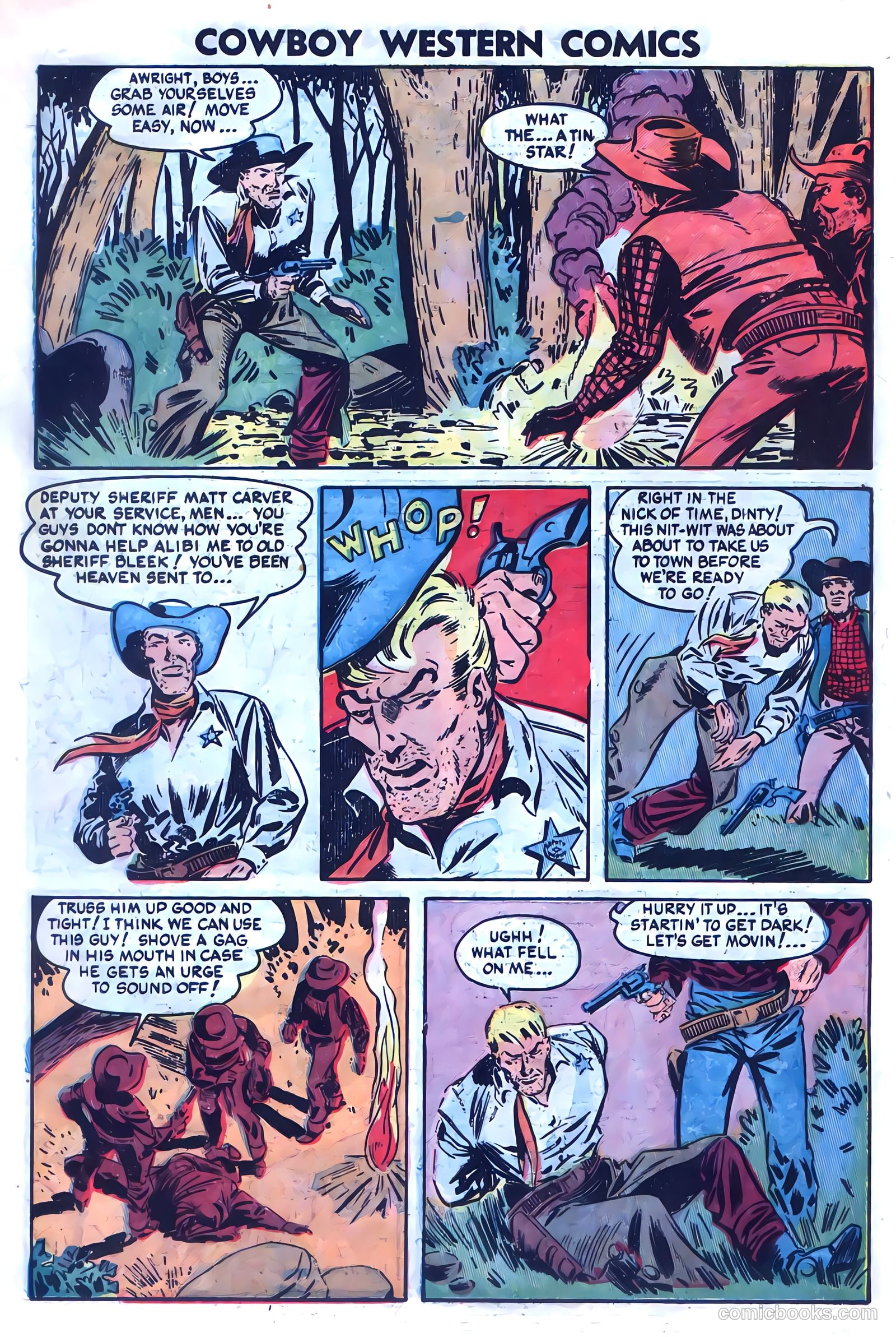 Cowboy Western Comics #46 (1953) — page 22 of 36