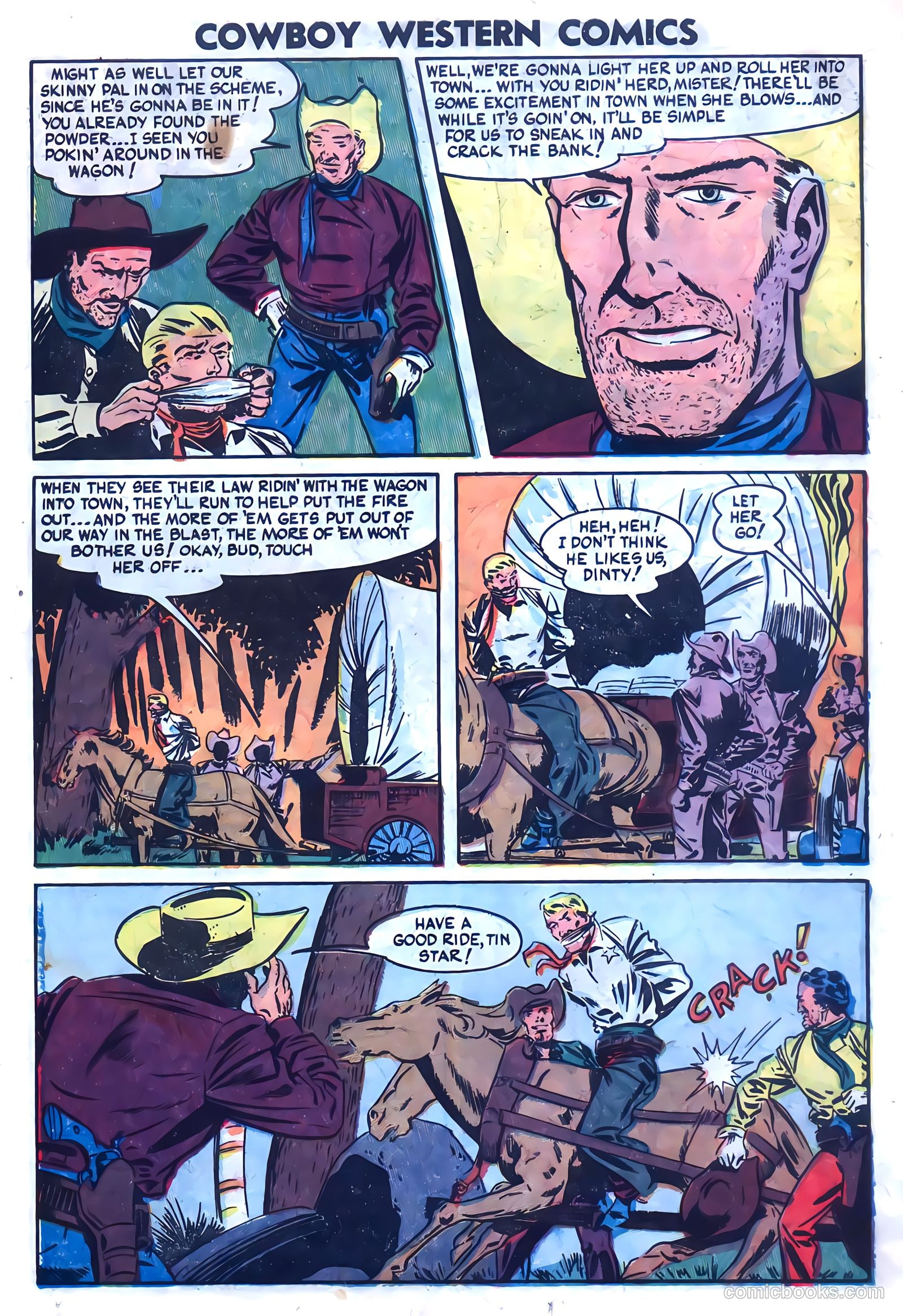Cowboy Western Comics #46 (1953) — page 23 of 36