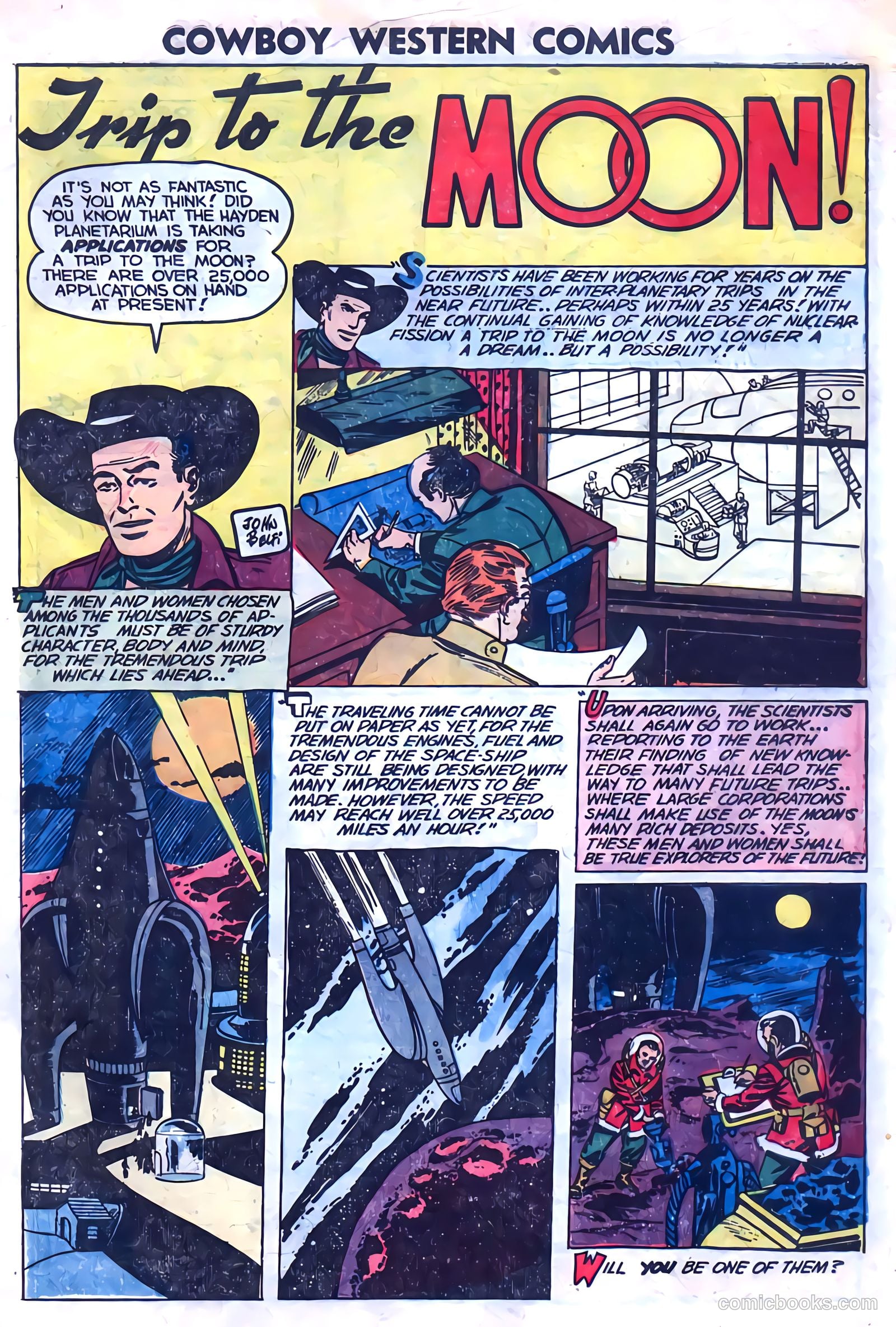 Cowboy Western Comics #46 (1953) — page 33 of 36