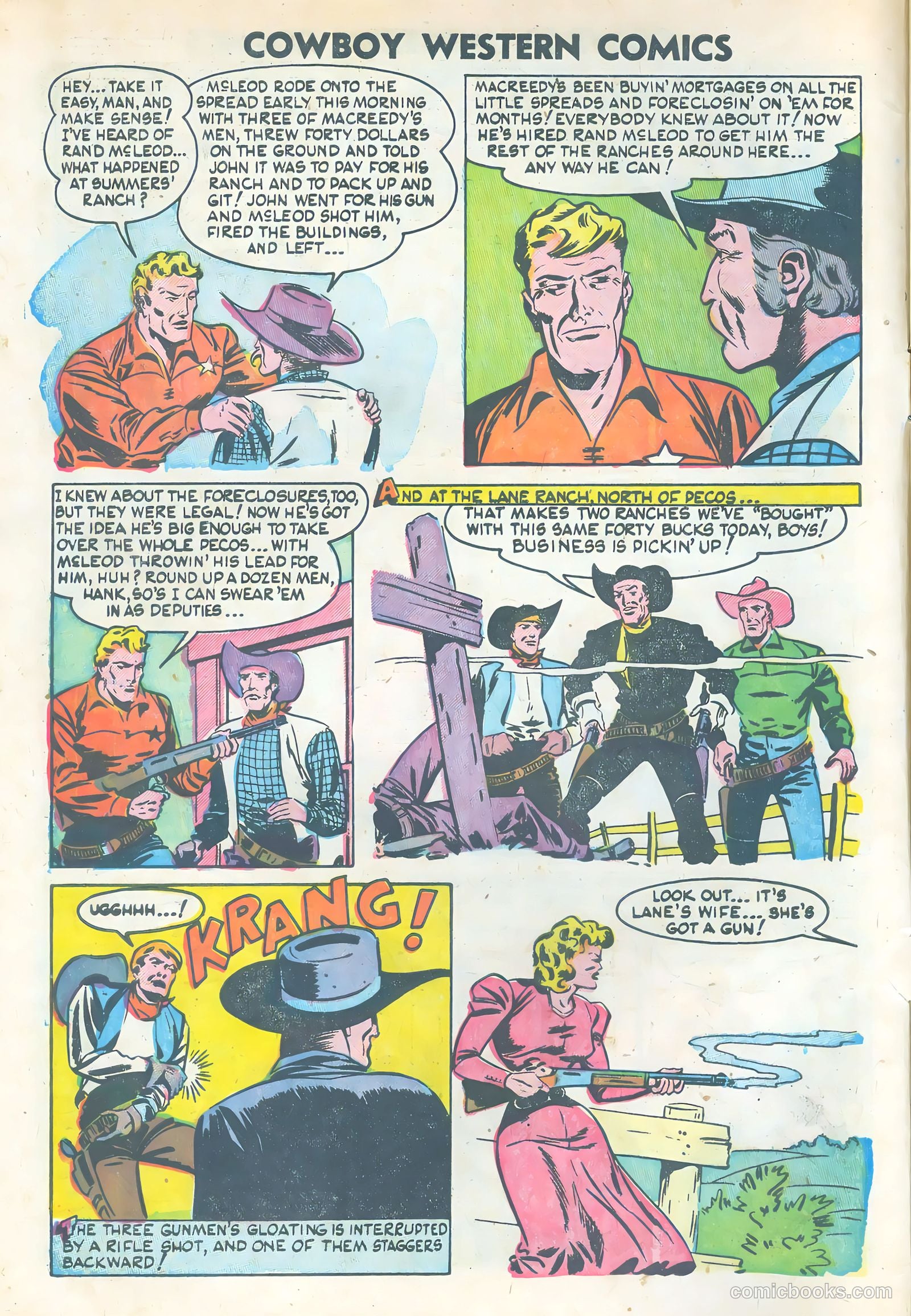 Cowboy Western Heroes #47 (1953) — page 6 of 36