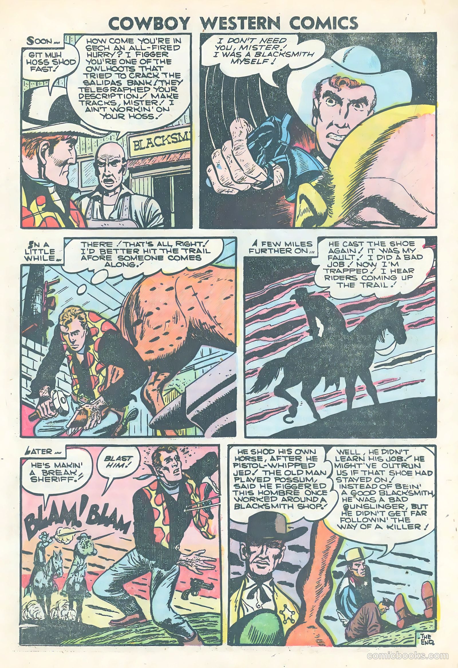 Cowboy Western Heroes #47 (1953) — page 17 of 36