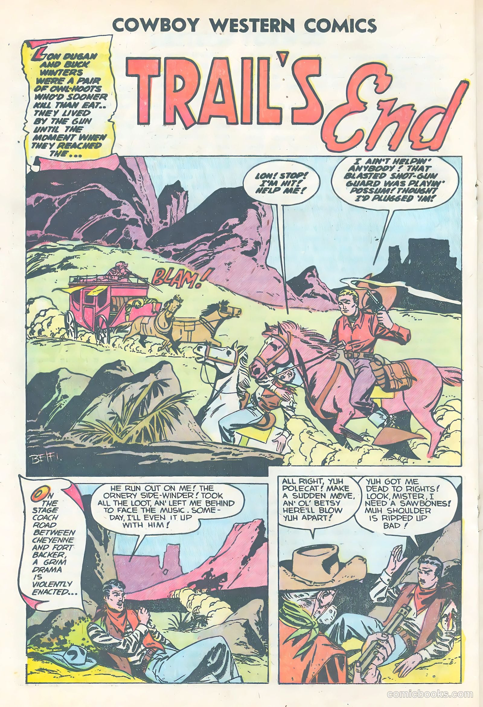 Cowboy Western Heroes #47 (1953) — page 20 of 36
