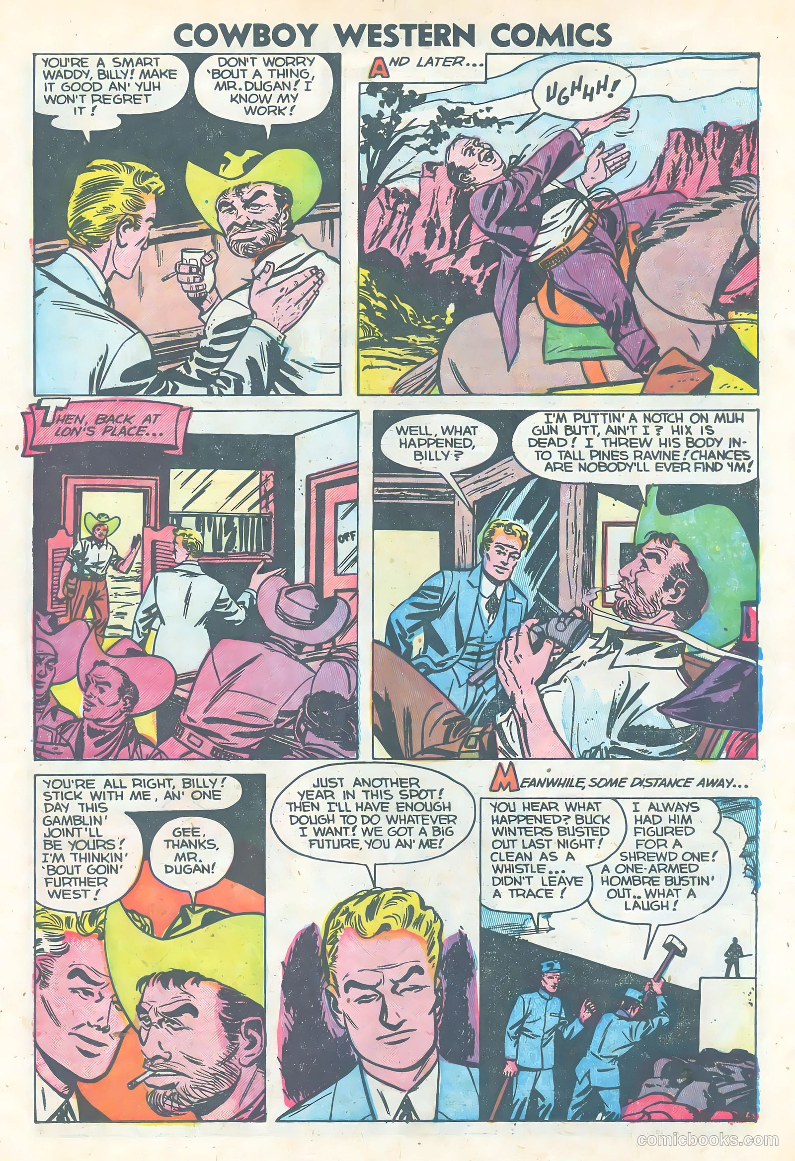 Cowboy Western Heroes #47 (1953) — page 22 of 36