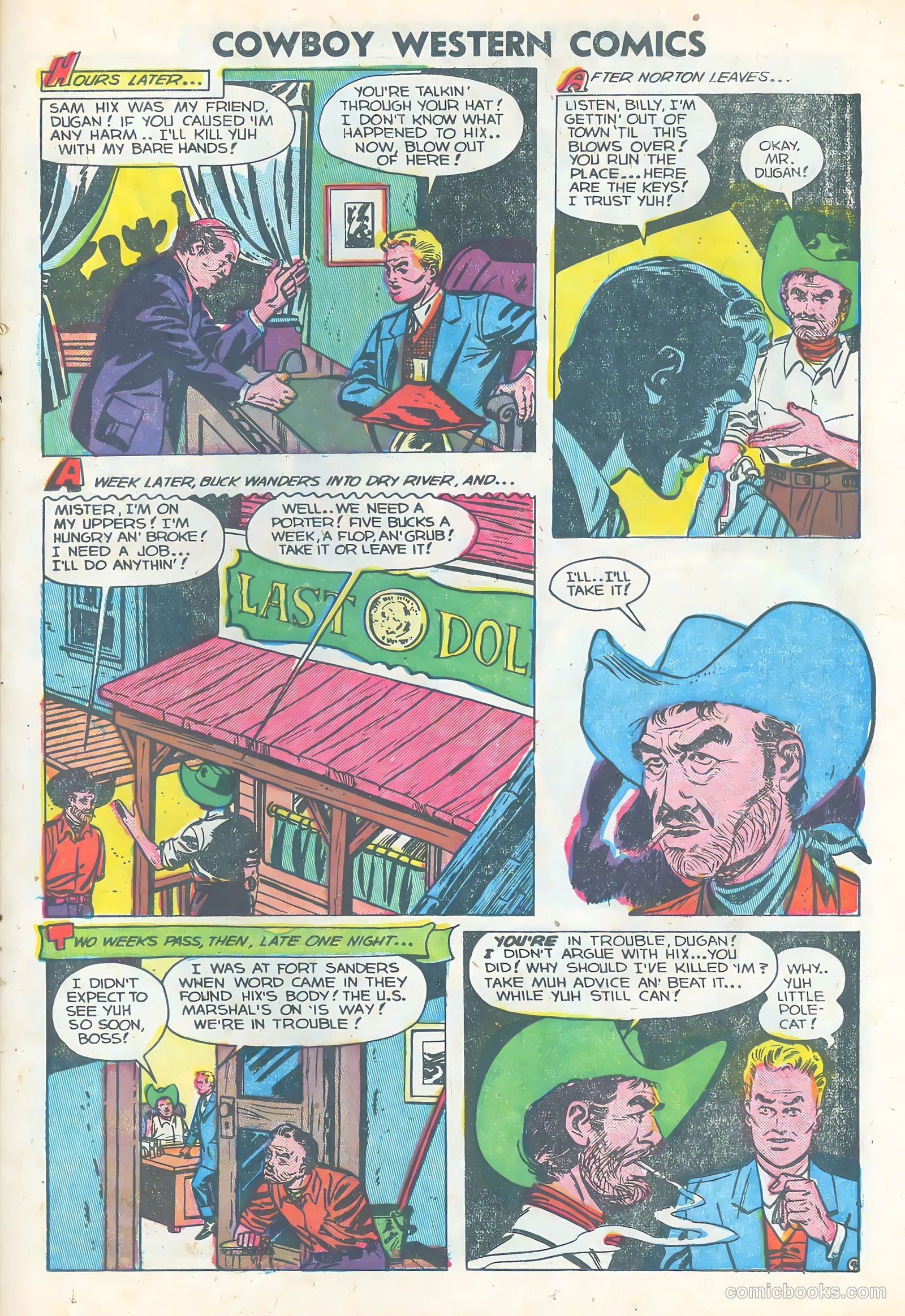 Cowboy Western Heroes #47 (1953) — page 23 of 36