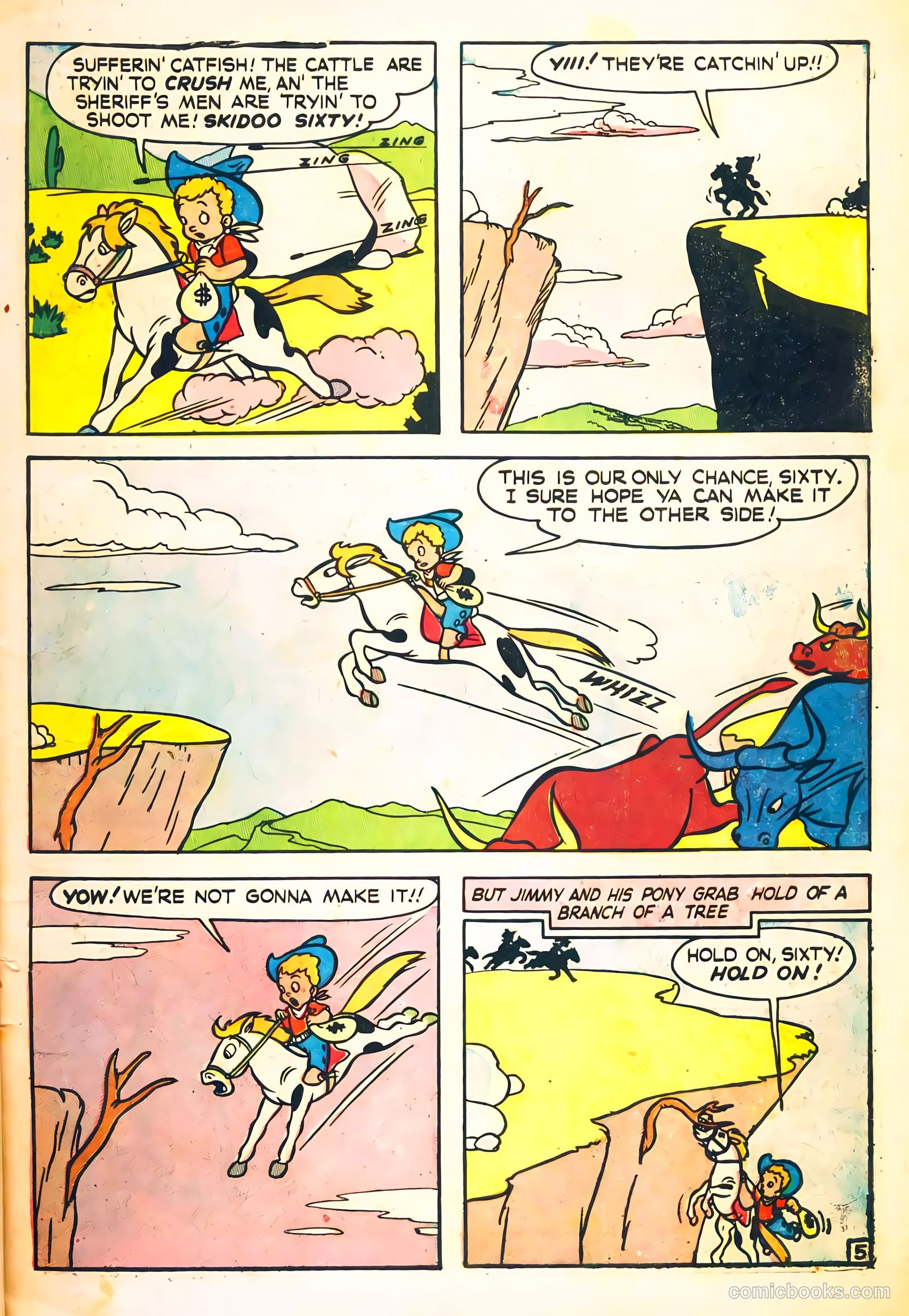 Cowboys 'N' Injuns #1 (1958) — page 7 of 36
