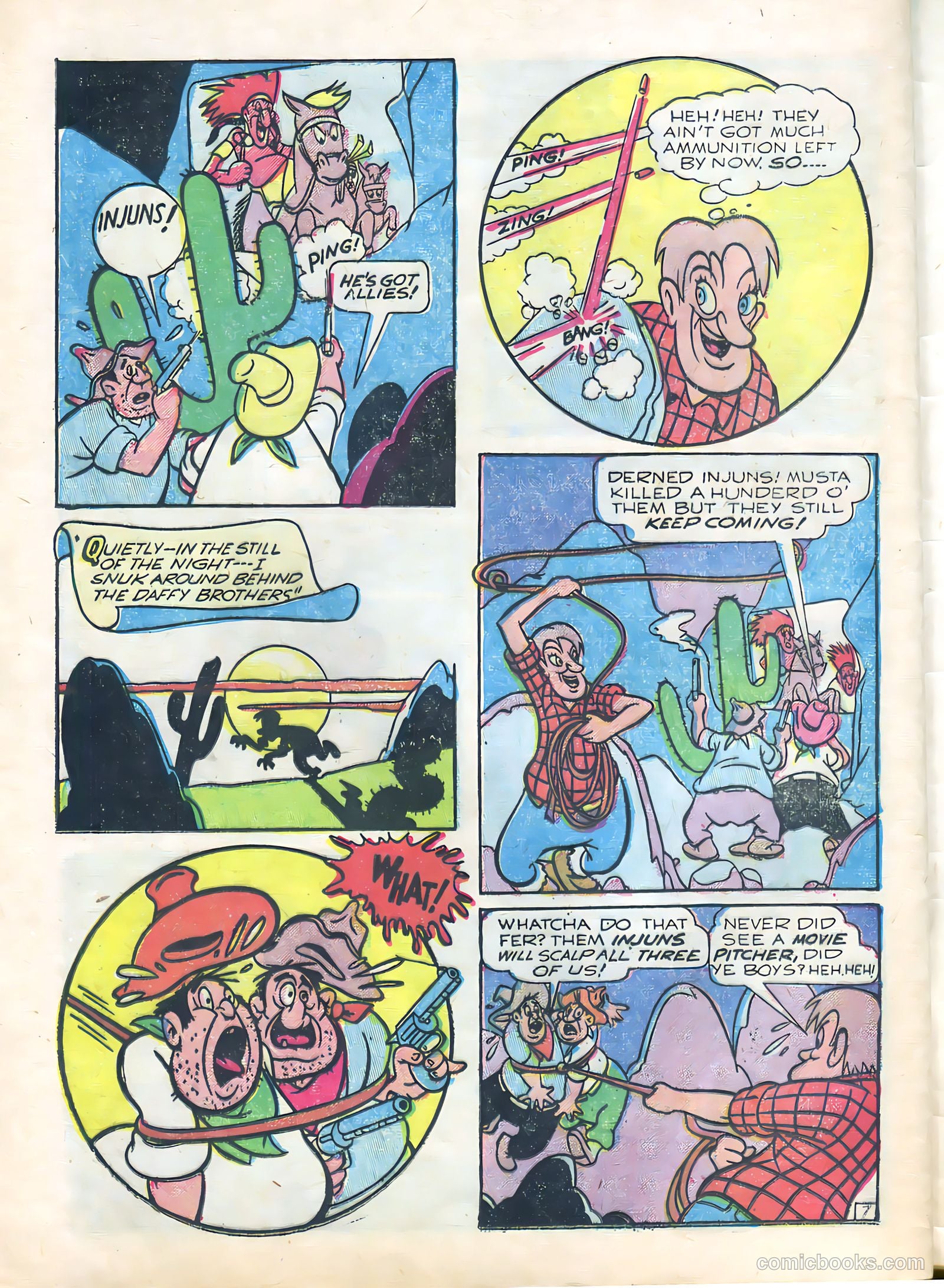 Cowboys 'N' Injuns #7 (1958) — page 32 of 36
