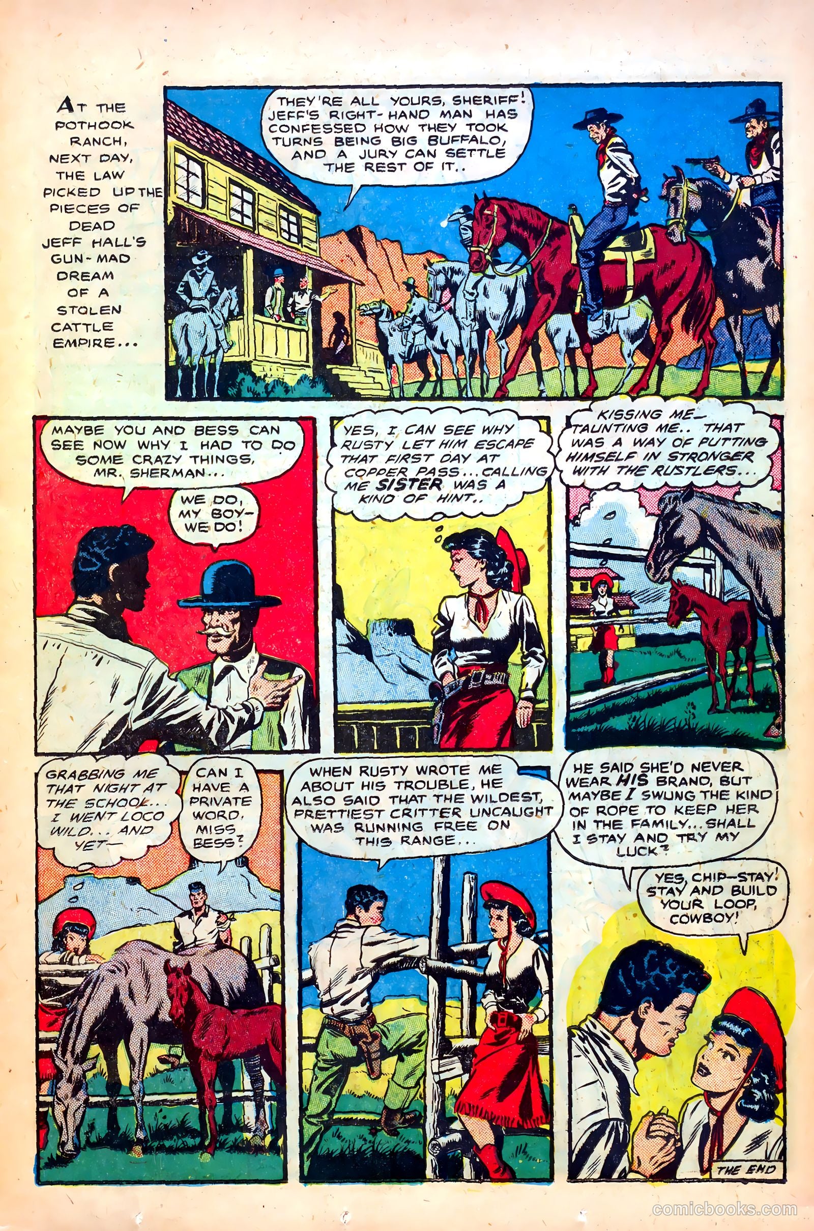 Cowgirl Romances #1 (1950) — page 17 of 53