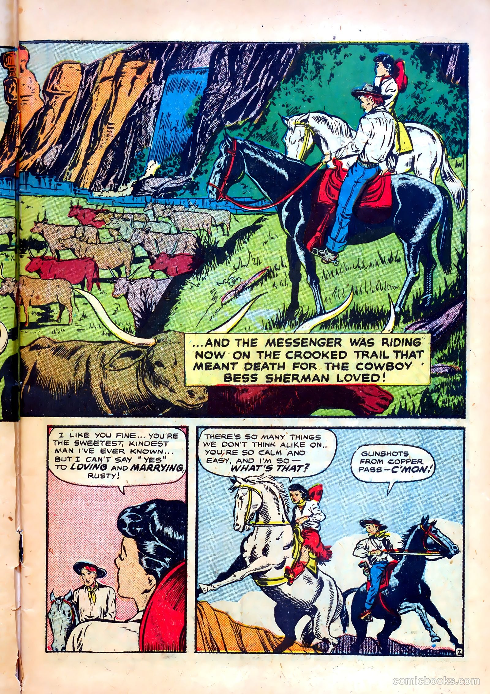 Cowgirl Romances #1 (1950) — page 5 of 53