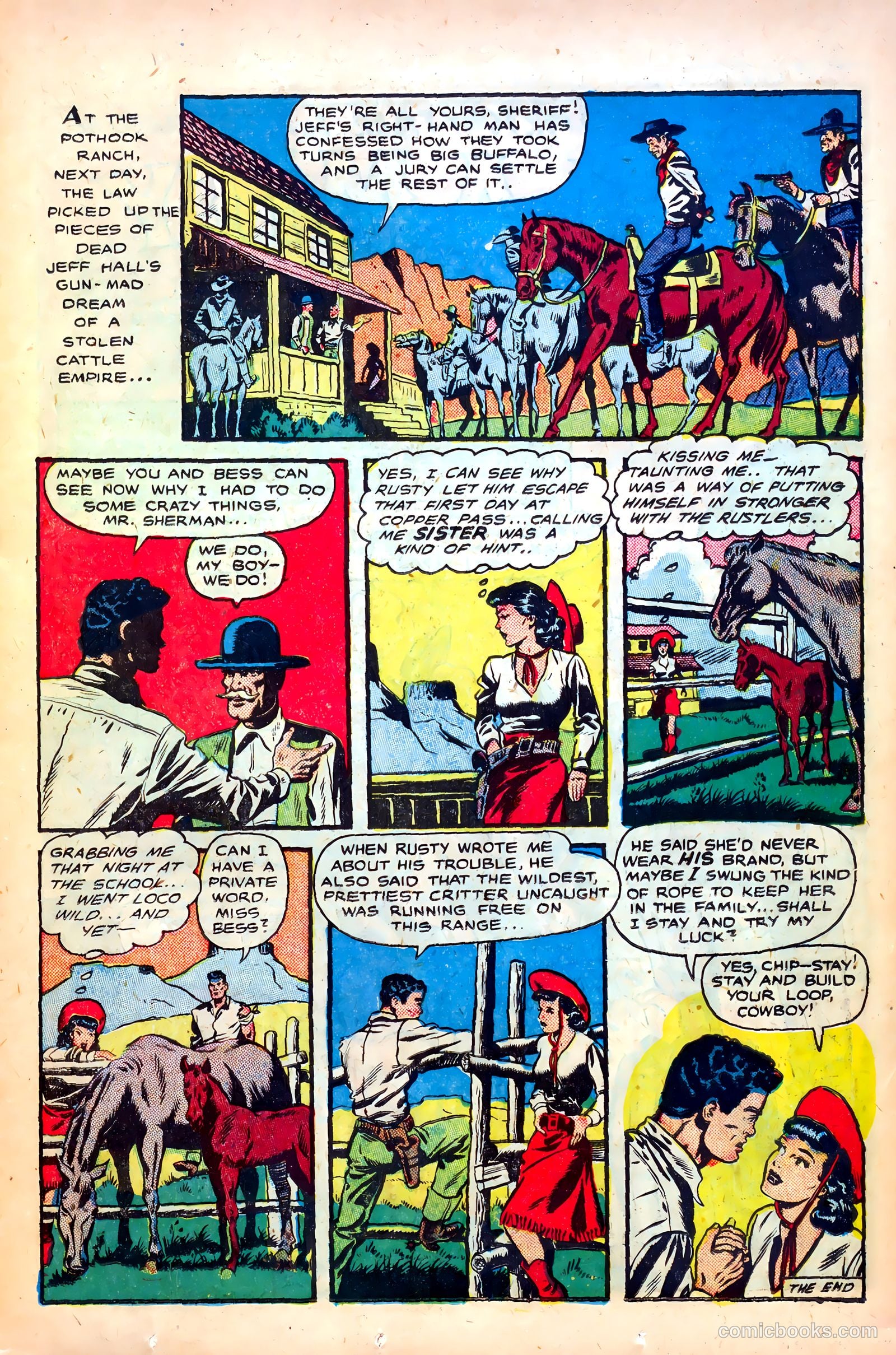 Cowgirl Romances #1 (1950) — page 17 of 53