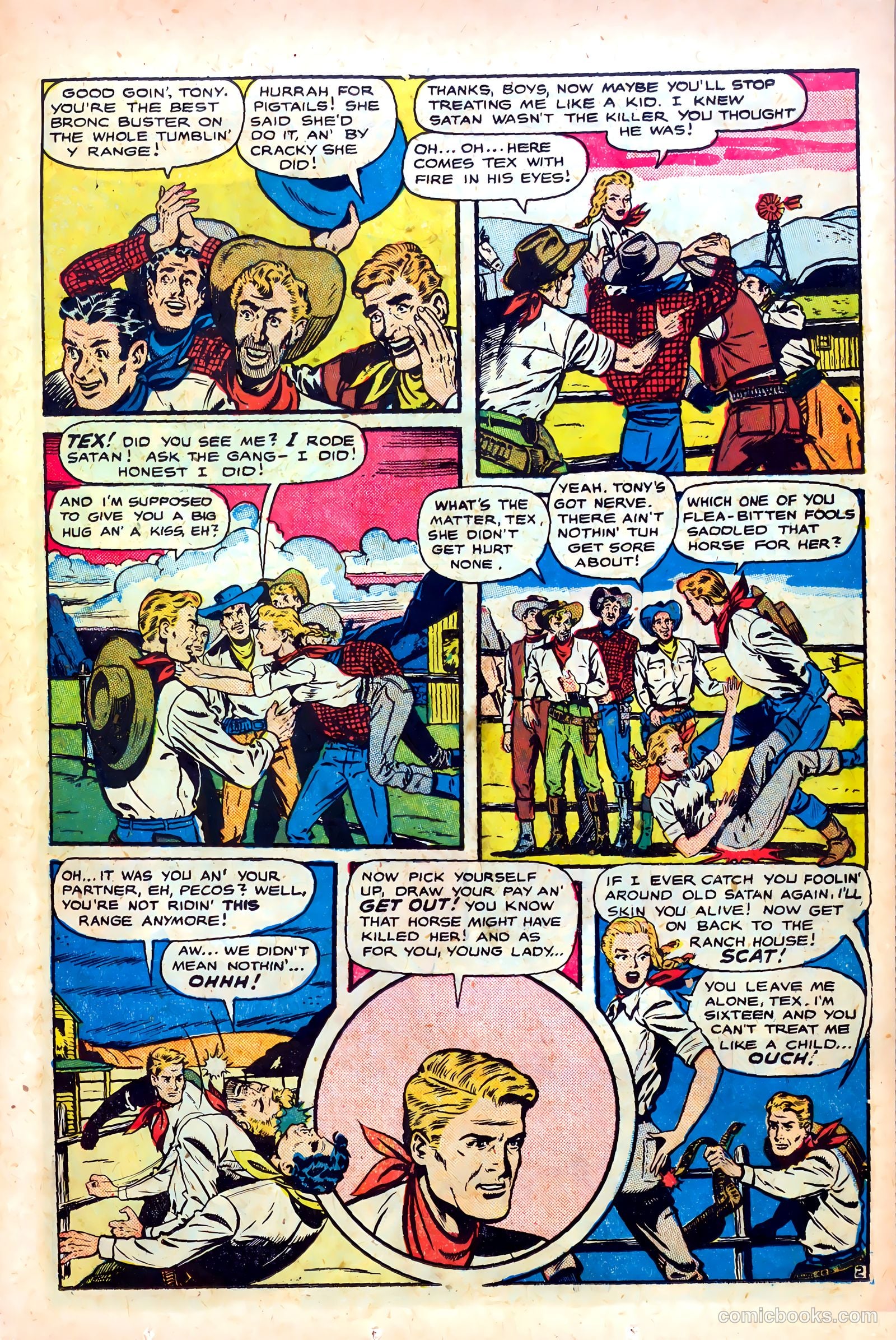 Cowgirl Romances #1 (1950) — page 19 of 53