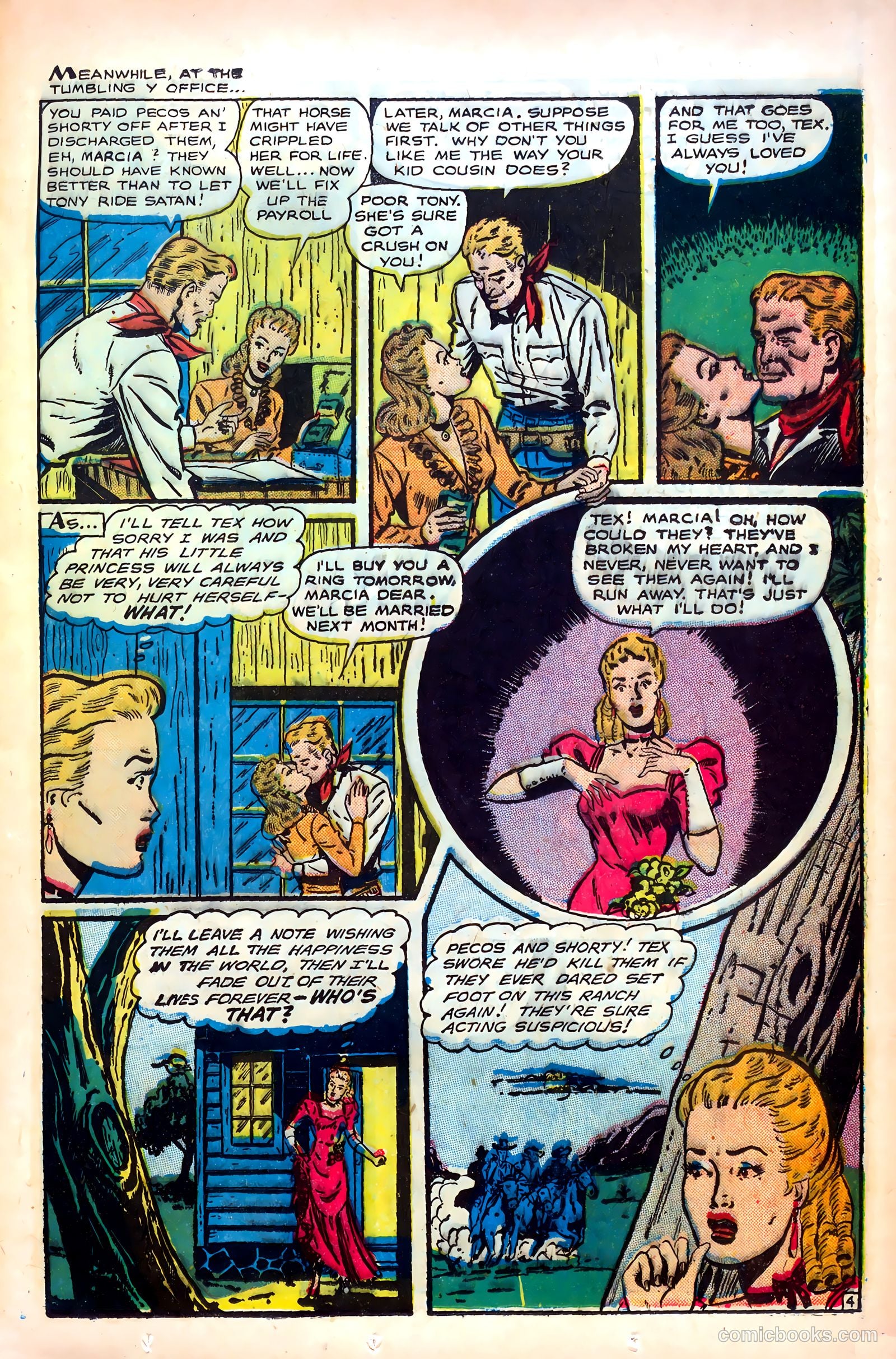 Cowgirl Romances #1 (1950) — page 21 of 53