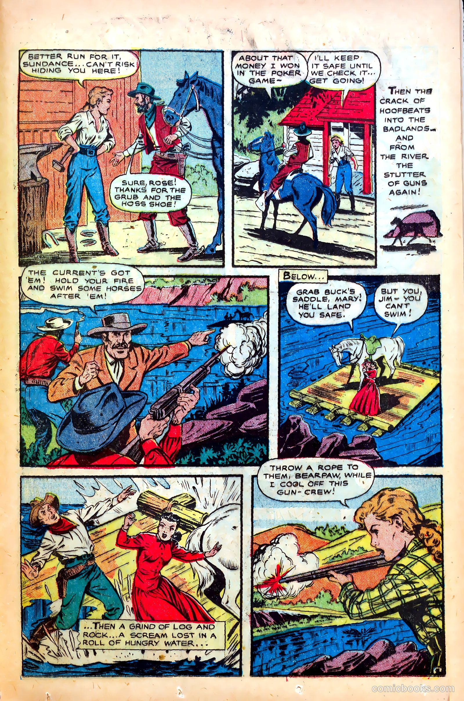 Cowgirl Romances #1 (1950) — page 35 of 53