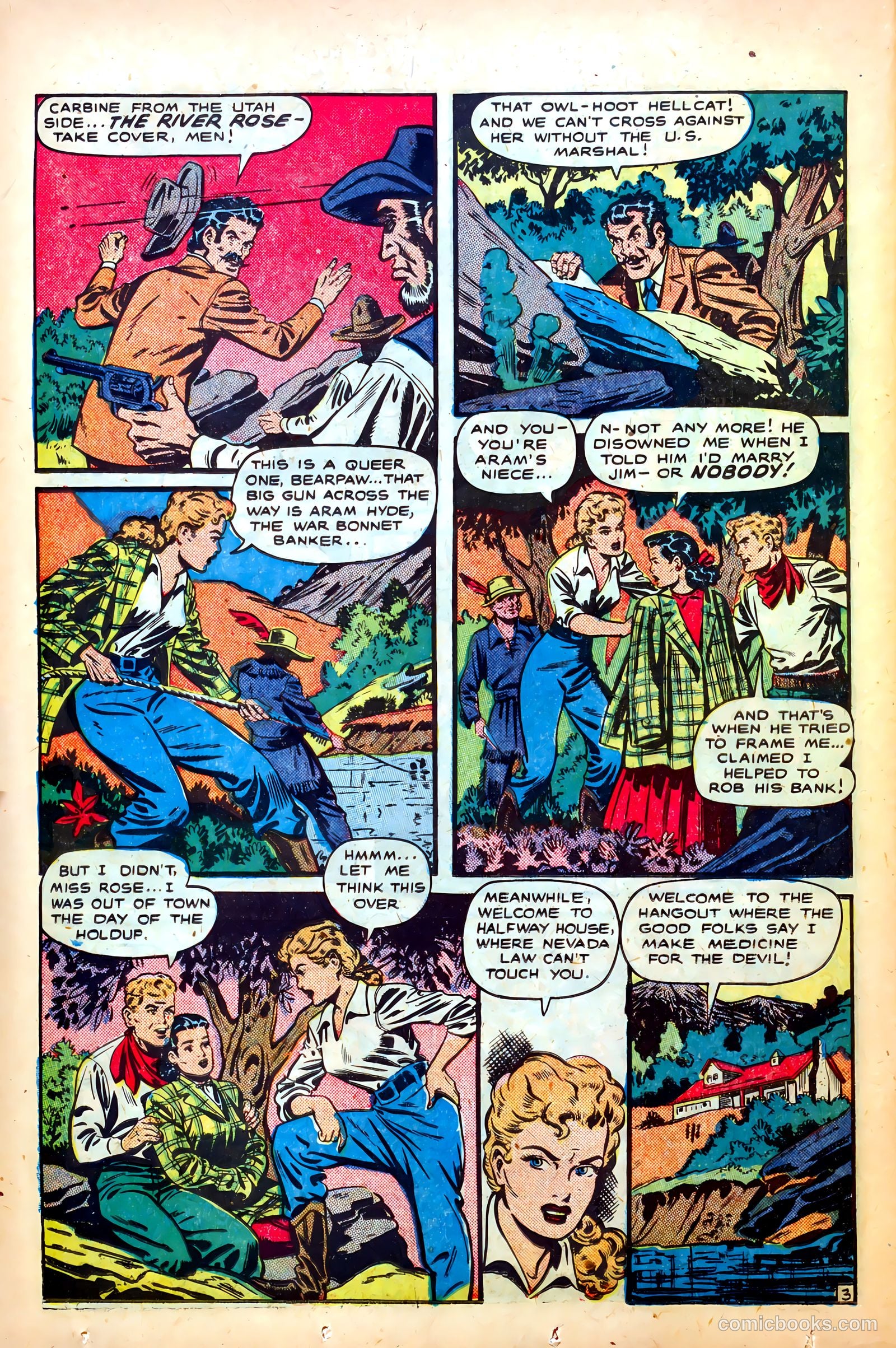 Cowgirl Romances #1 (1950) — page 36 of 53