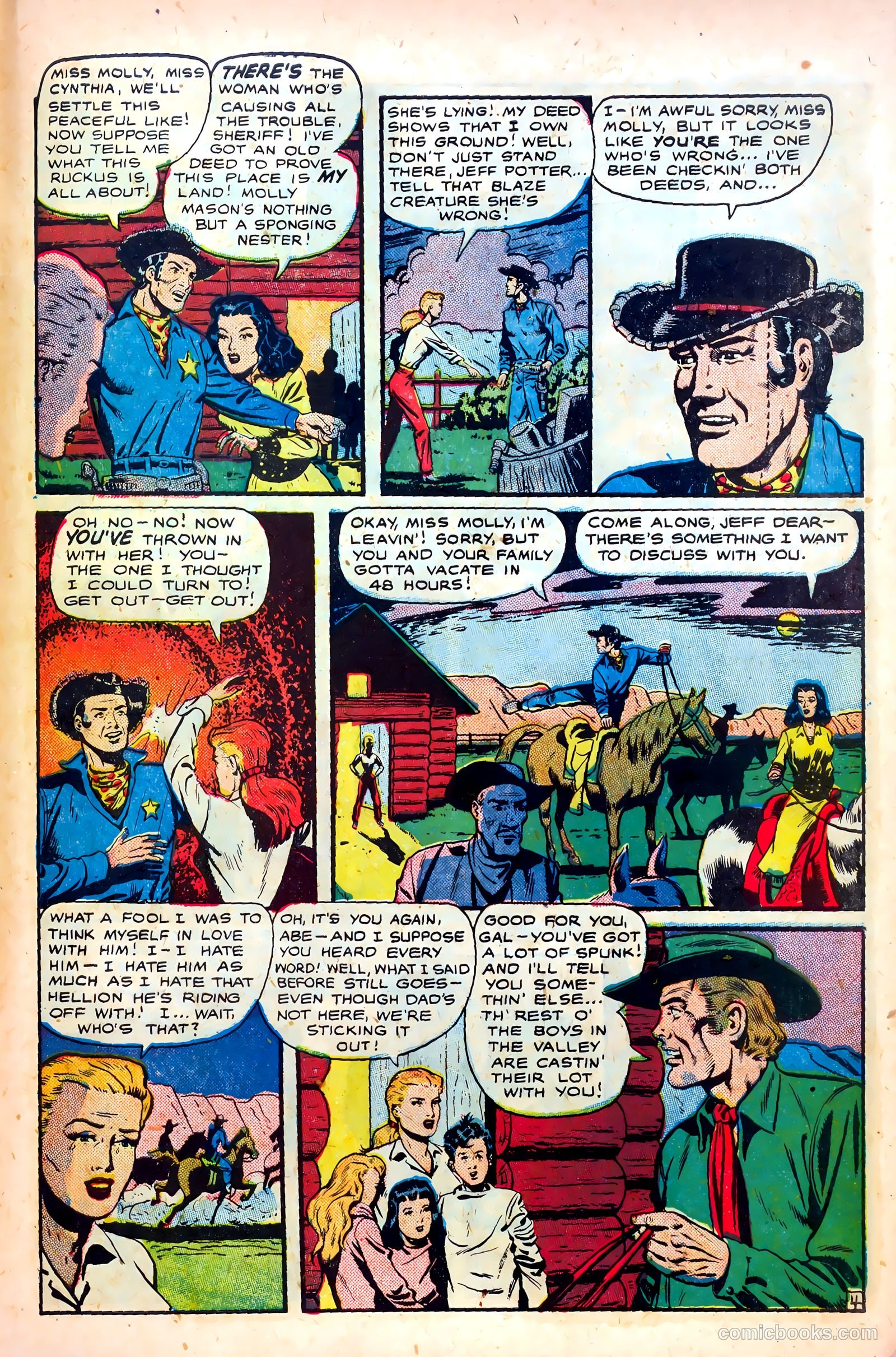 Cowgirl Romances #1 (1950) — page 43 of 53