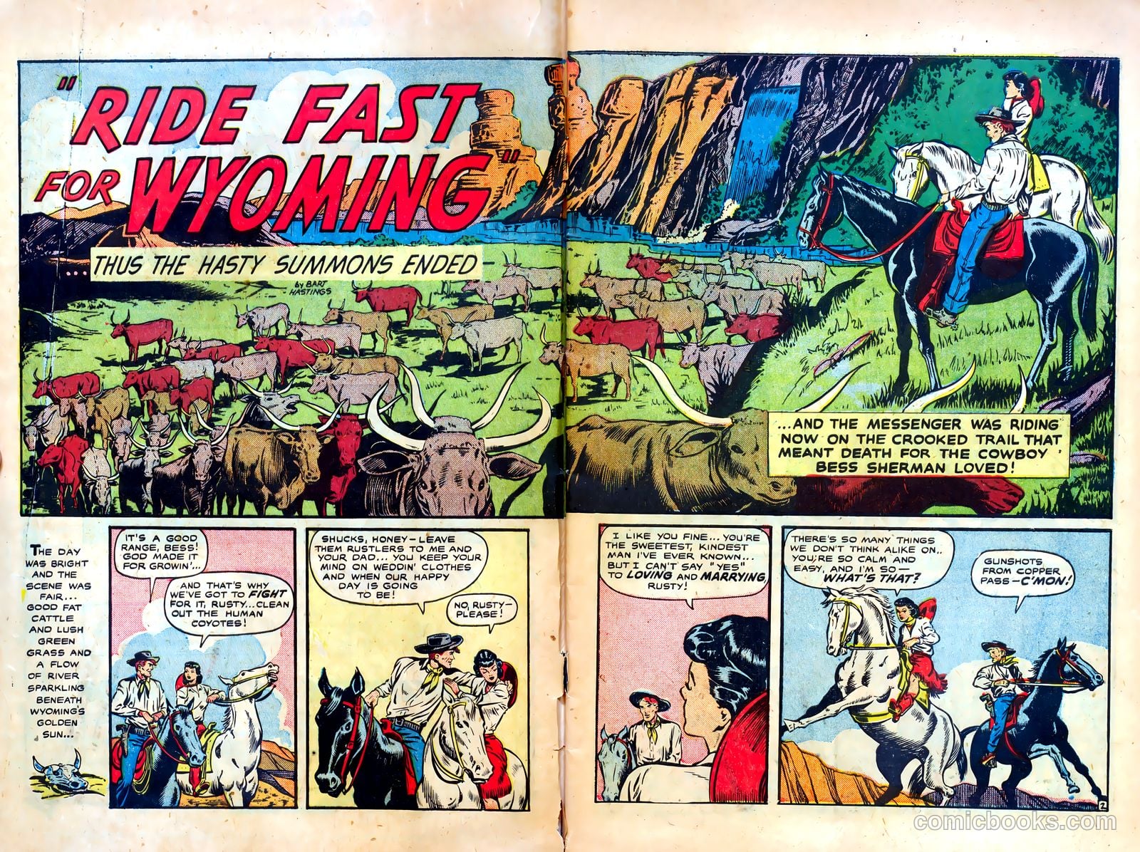 Cowgirl Romances #1 (1950) — page 53 of 53