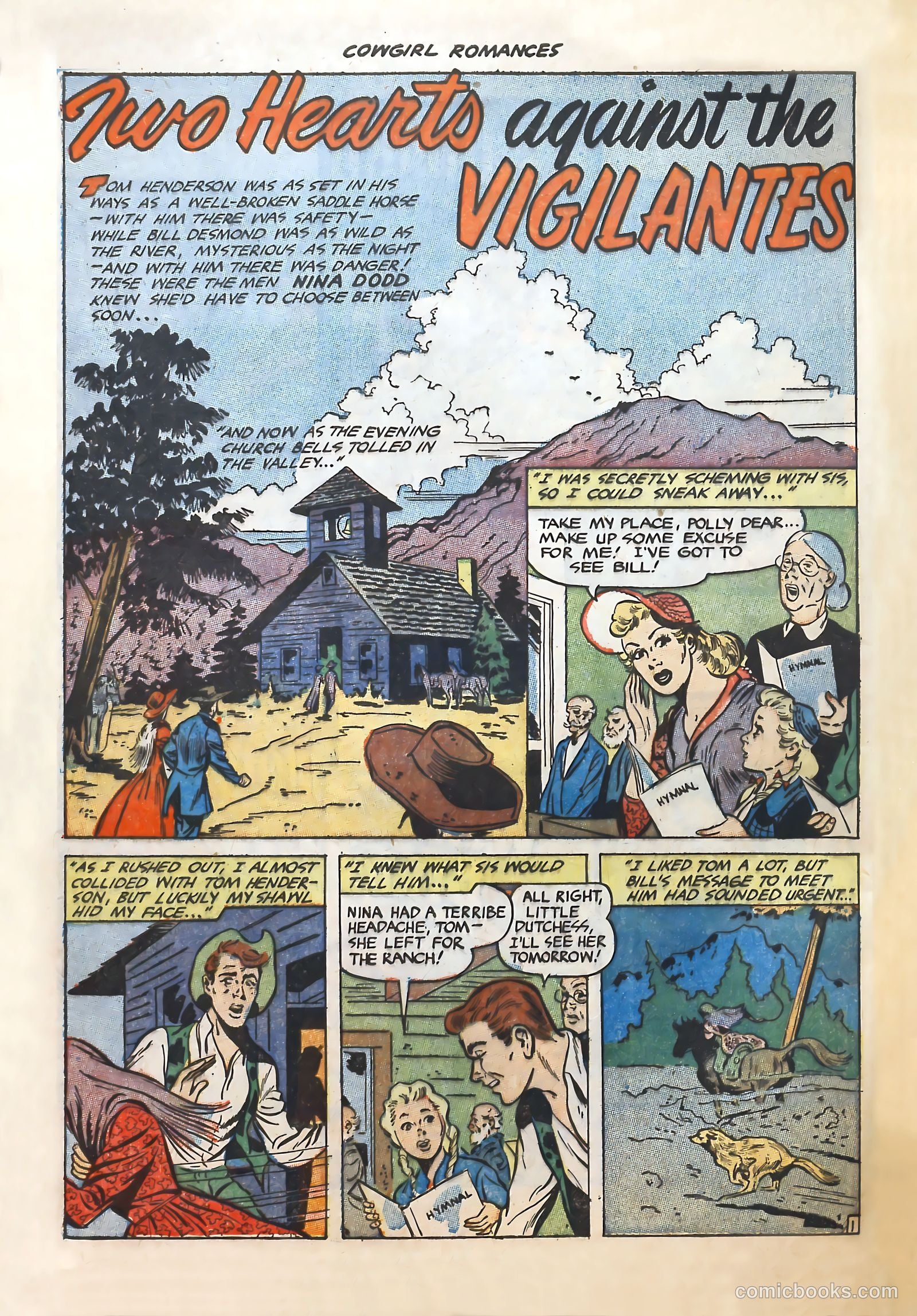 Cowgirl Romances #10 (1952) — page 4 of 36