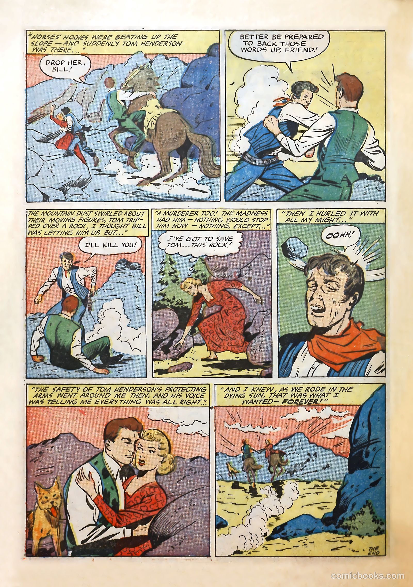Cowgirl Romances #10 (1952) — page 8 of 36