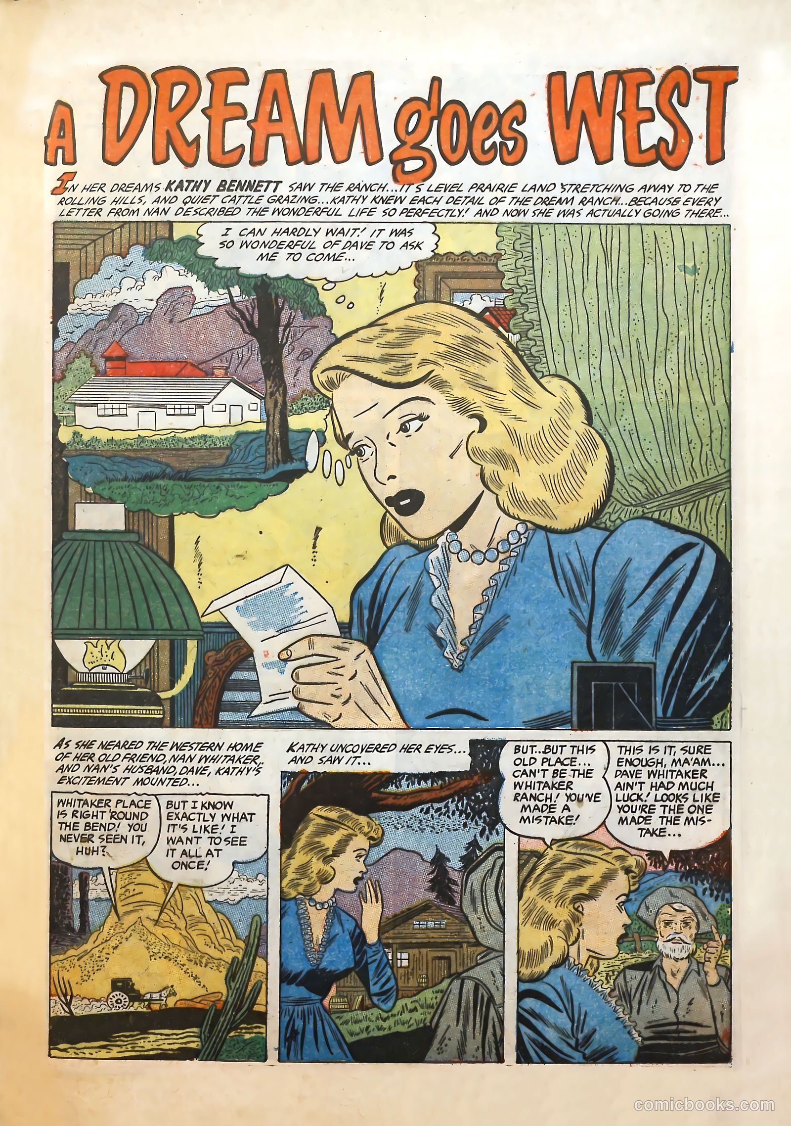 Cowgirl Romances #10 (1952) — page 9 of 36