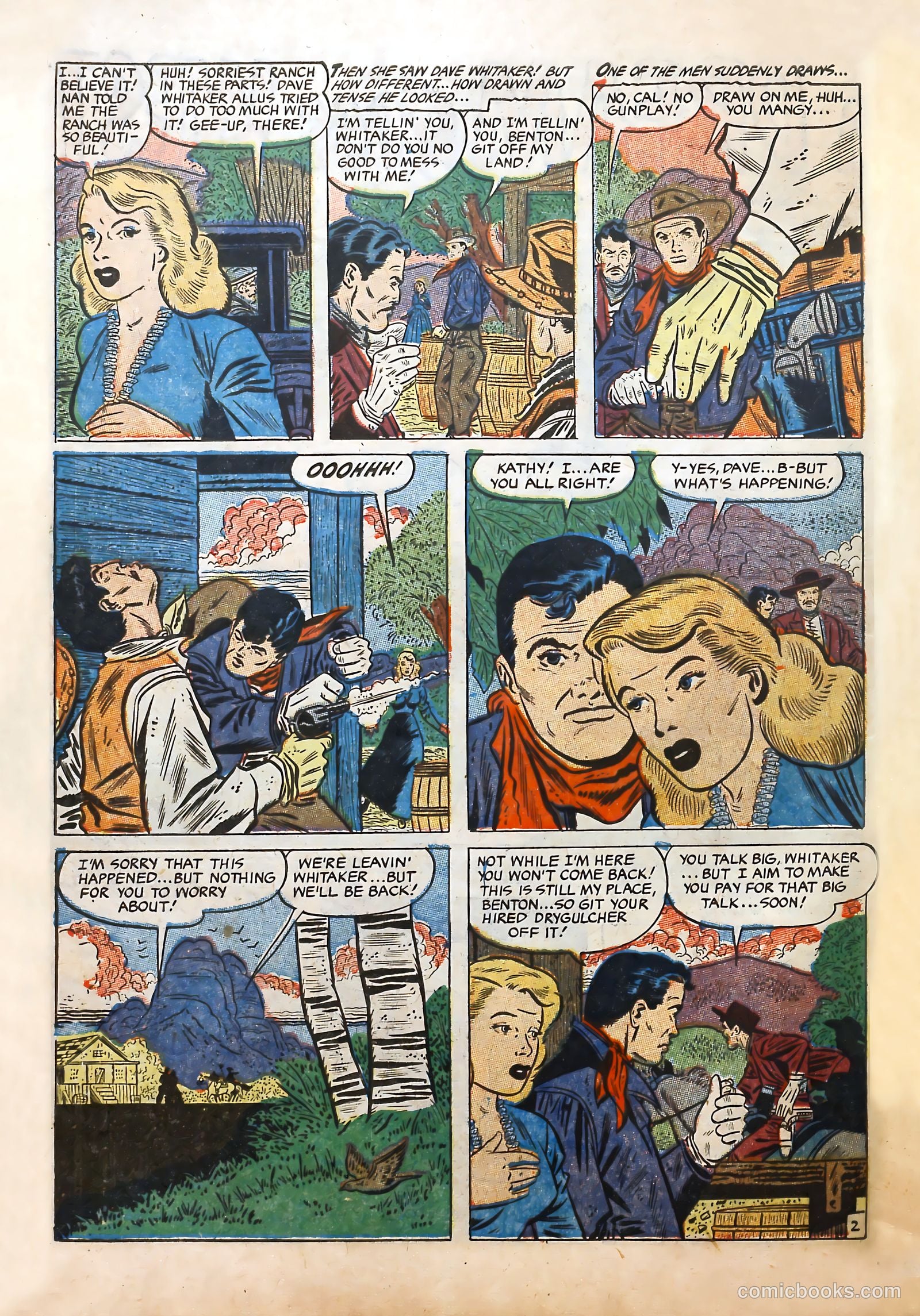 Cowgirl Romances #10 (1952) — page 10 of 36