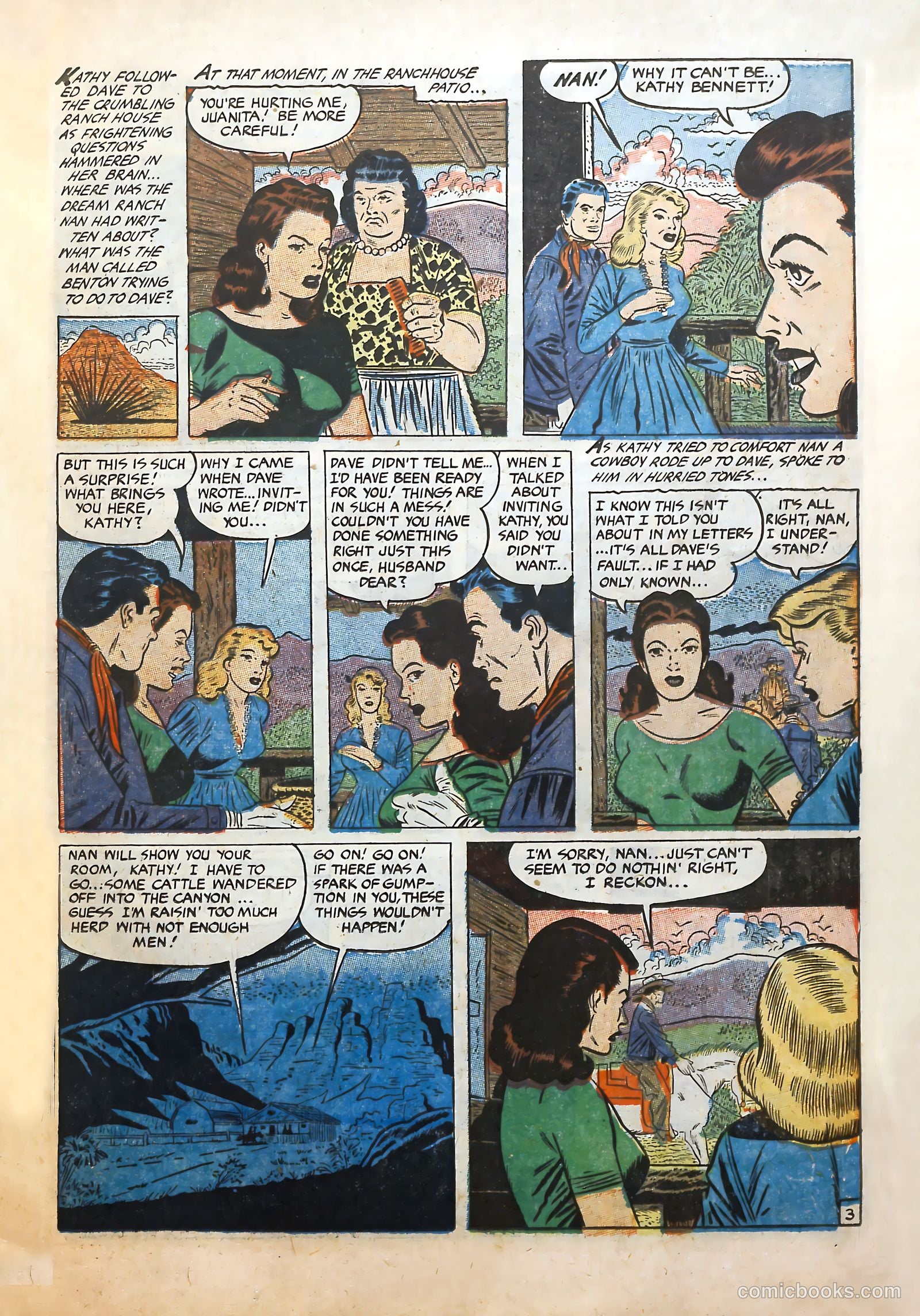 Cowgirl Romances #10 (1952) — page 11 of 36