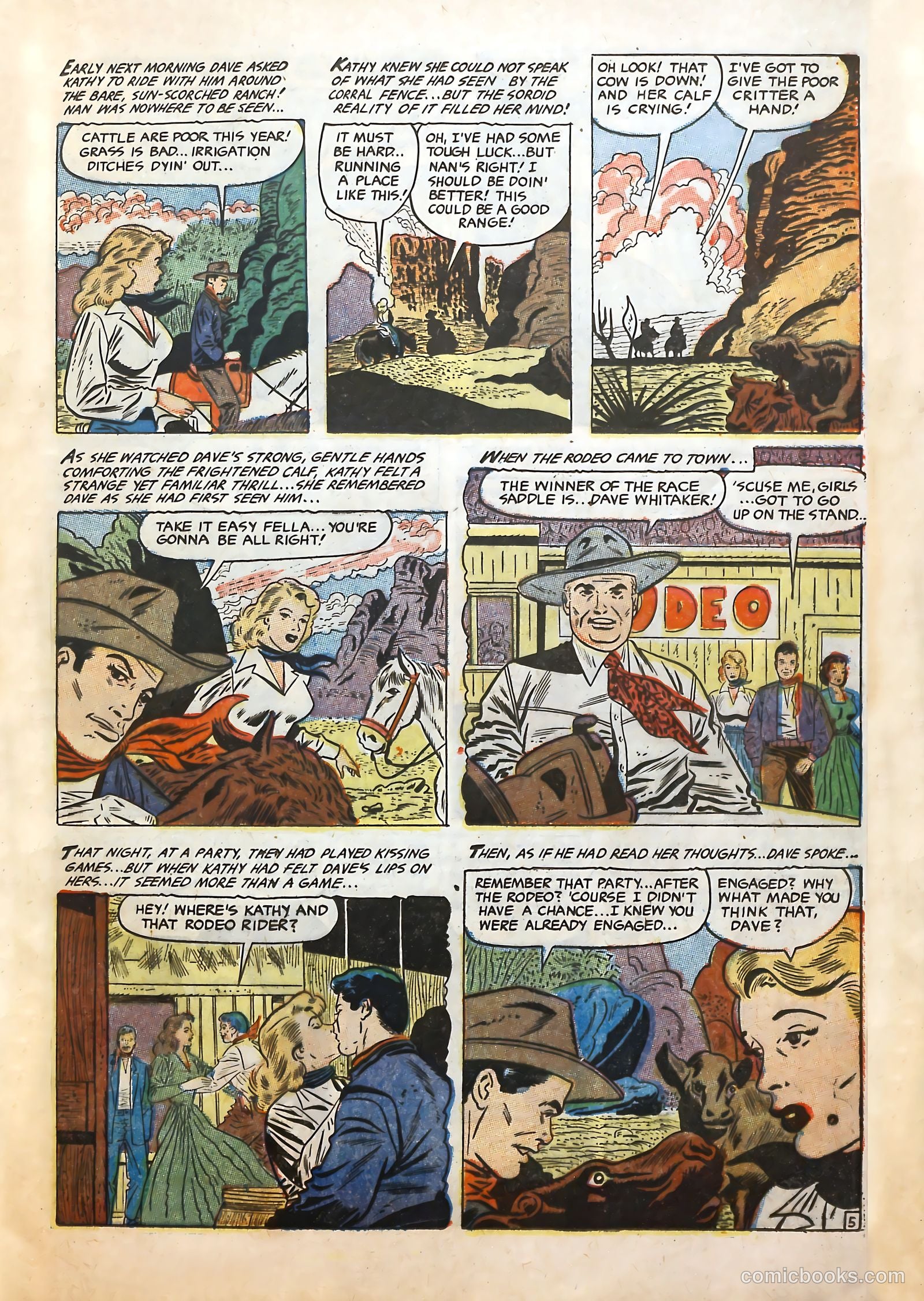 Cowgirl Romances #10 (1952) — page 13 of 36