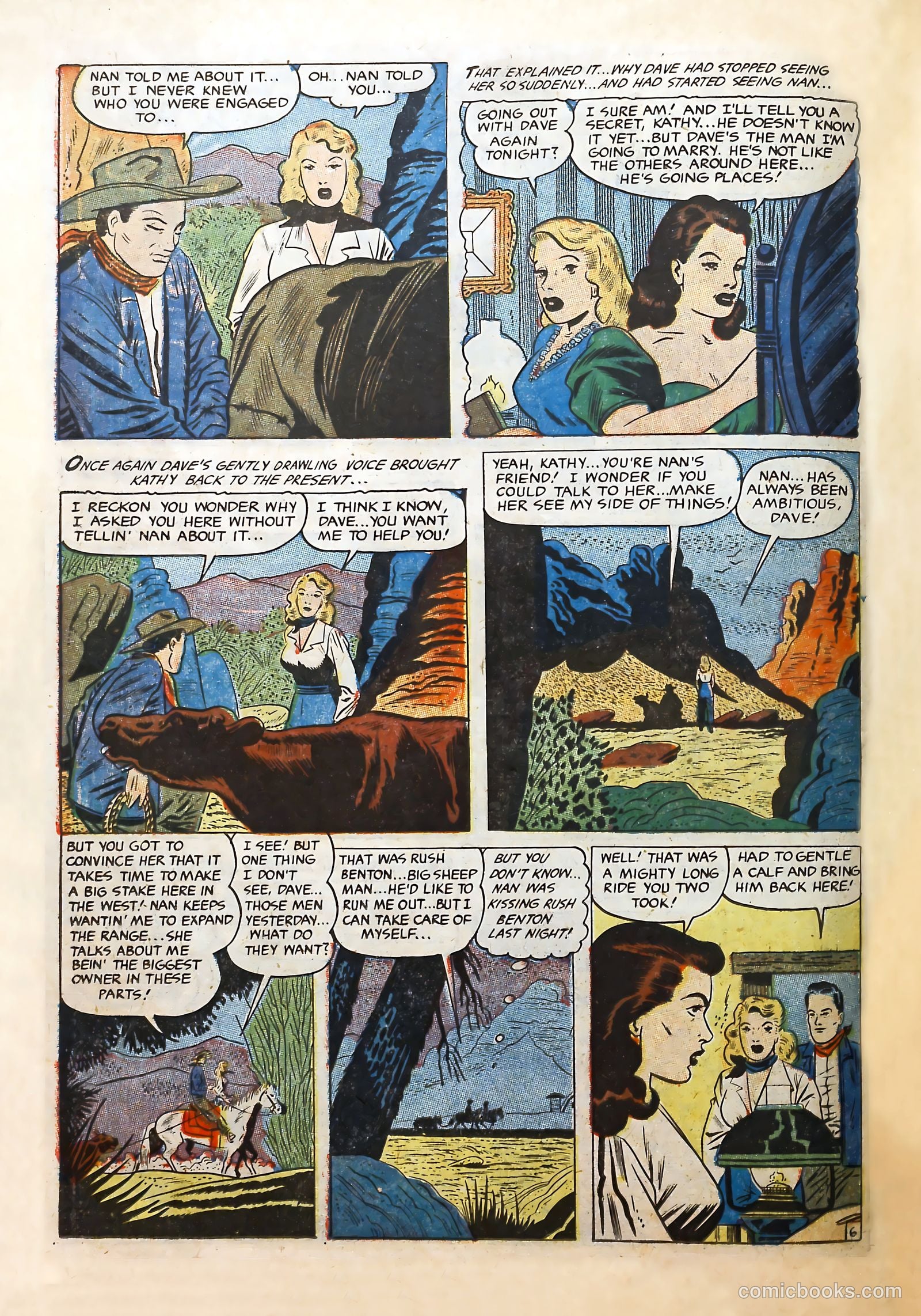 Cowgirl Romances #10 (1952) — page 14 of 36