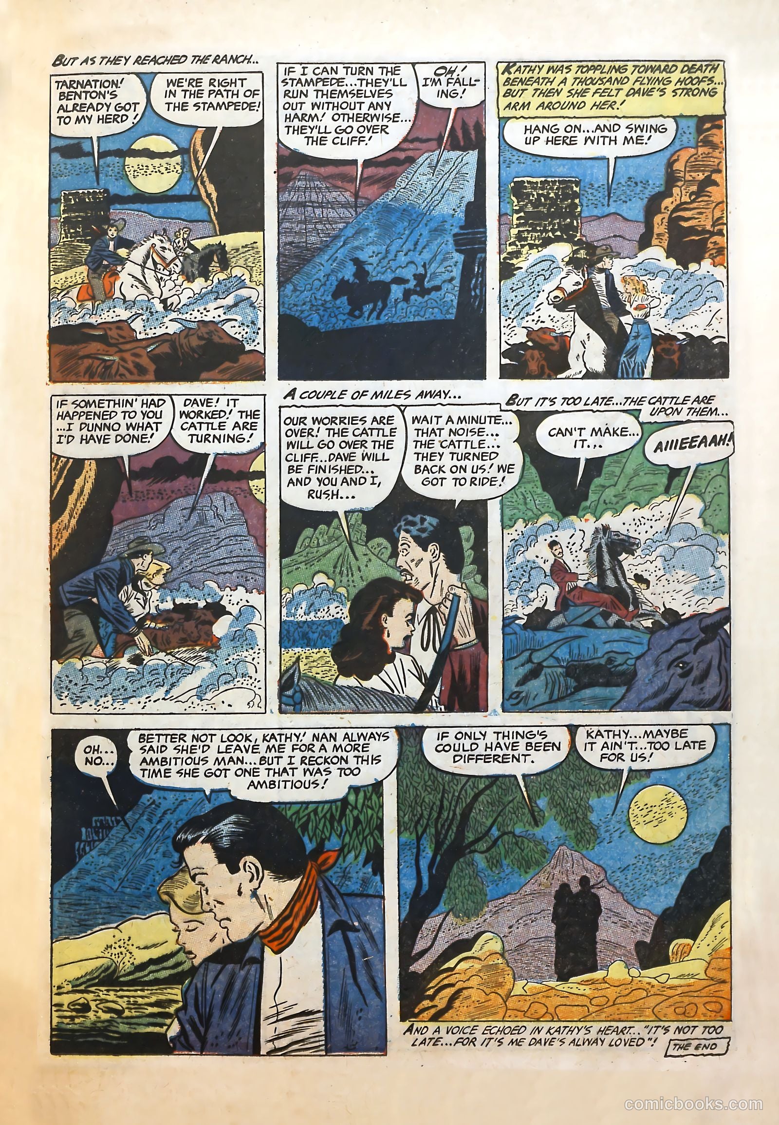 Cowgirl Romances #10 (1952) — page 17 of 36