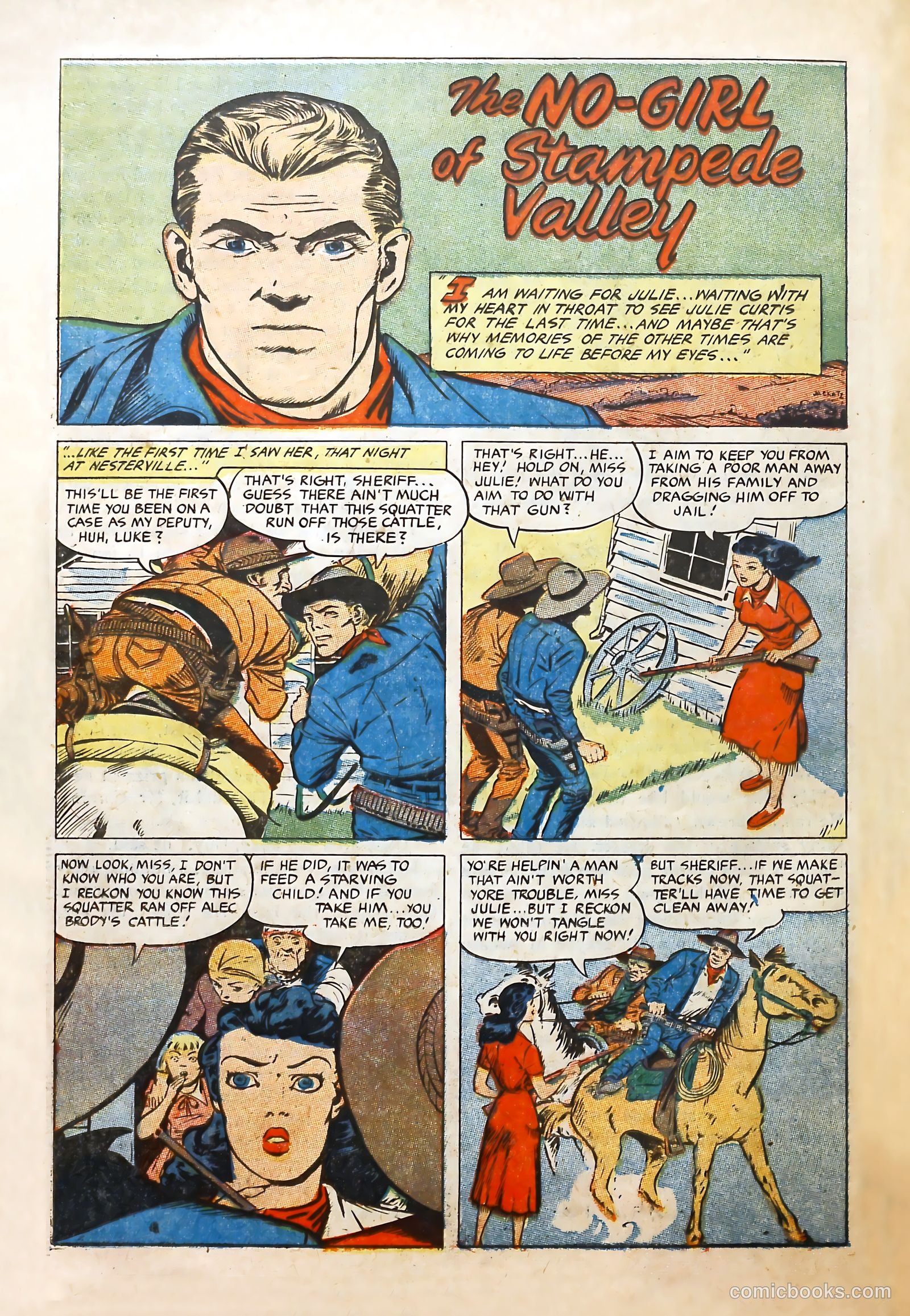 Cowgirl Romances #10 (1952) — page 22 of 36