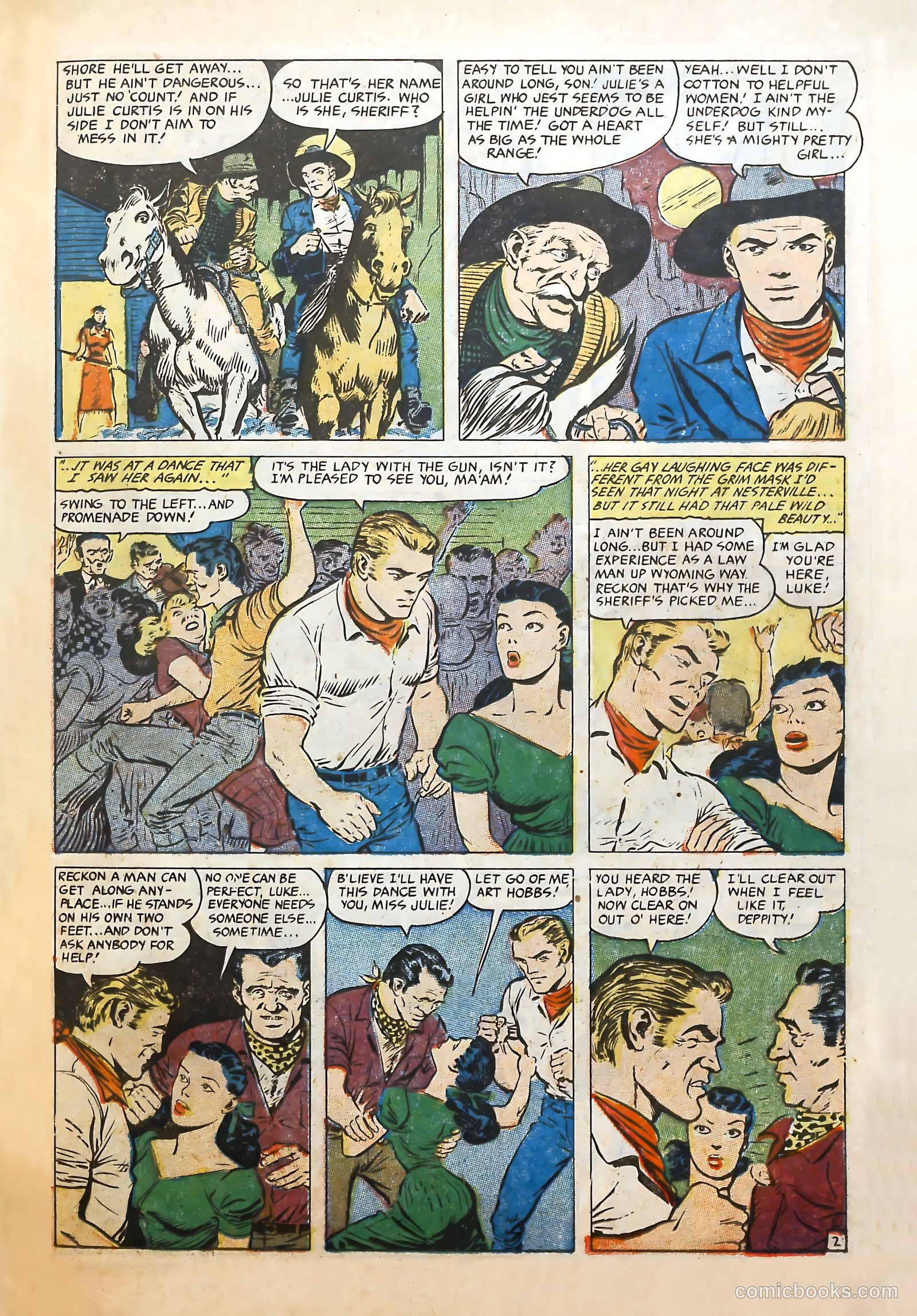 Cowgirl Romances #10 (1952) — page 23 of 36