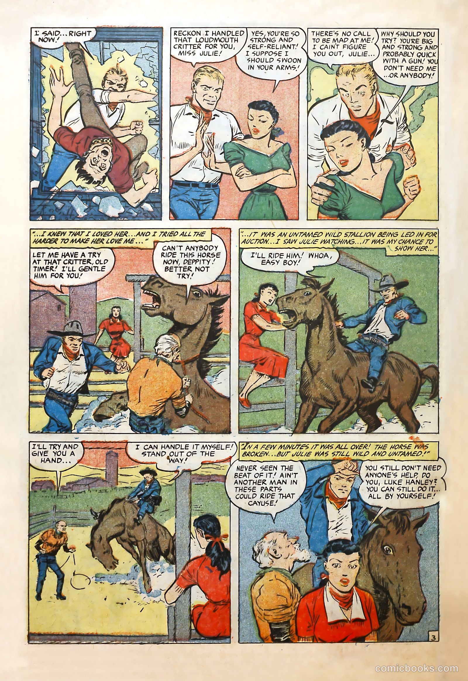 Cowgirl Romances #10 (1952) — page 24 of 36