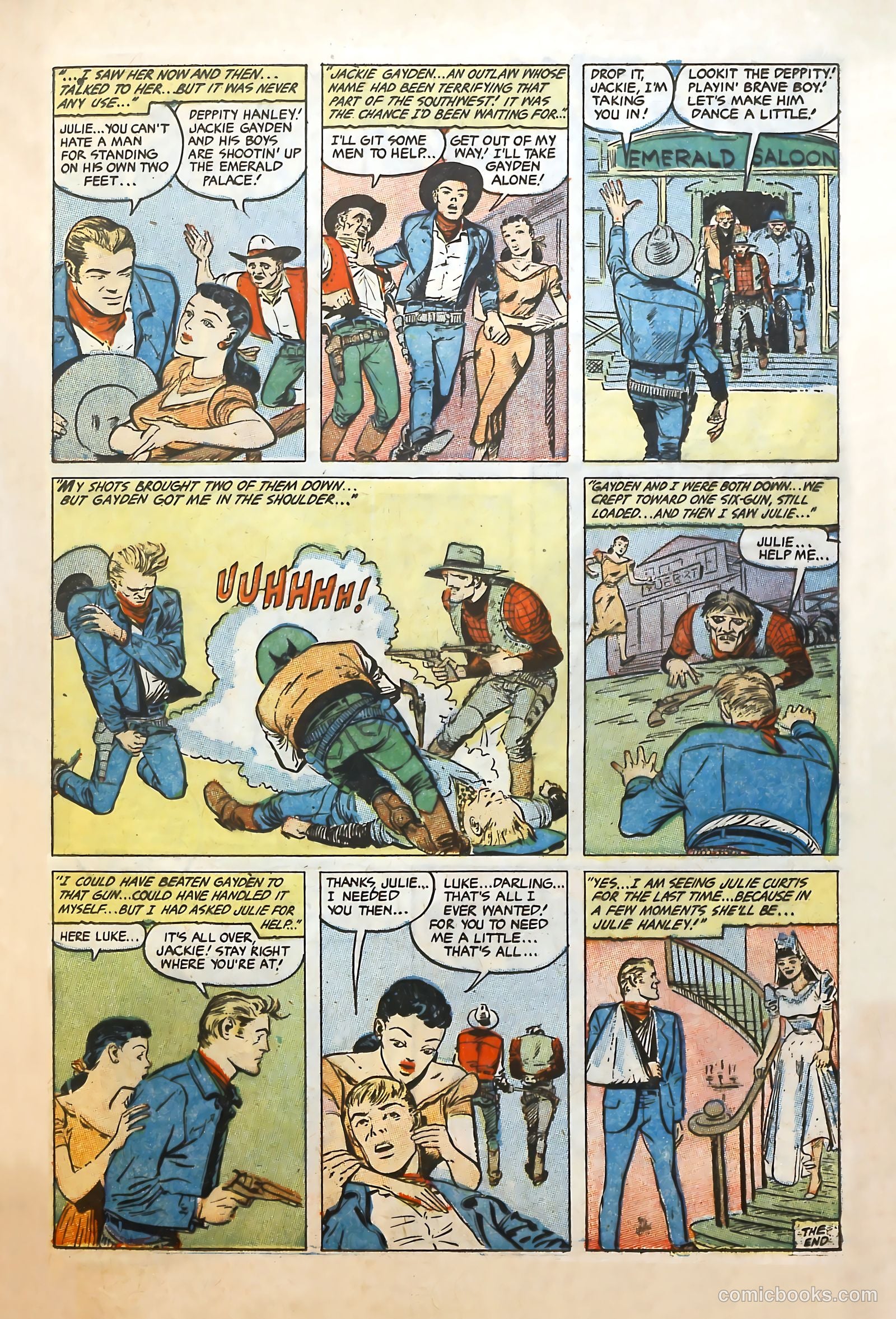 Cowgirl Romances #10 (1952) — page 25 of 36