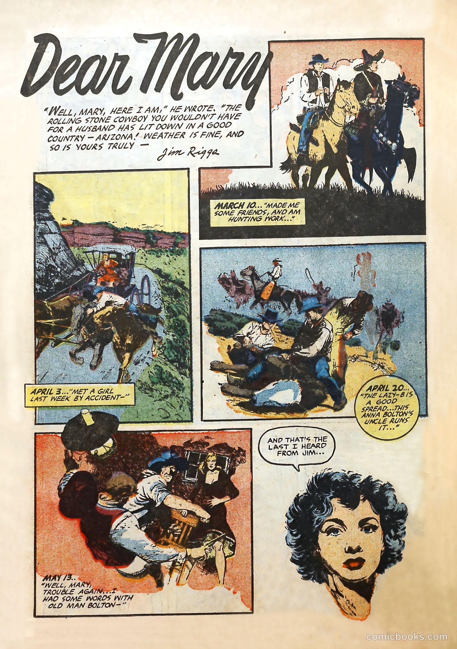 Cowgirl Romances #10 (1952) — page 26 of 36